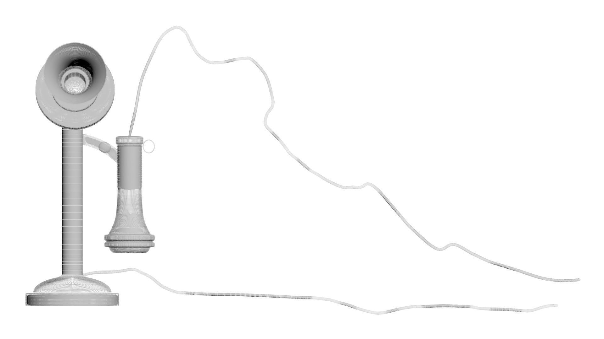 Alexander Graham Bell First Phone 3D model_30