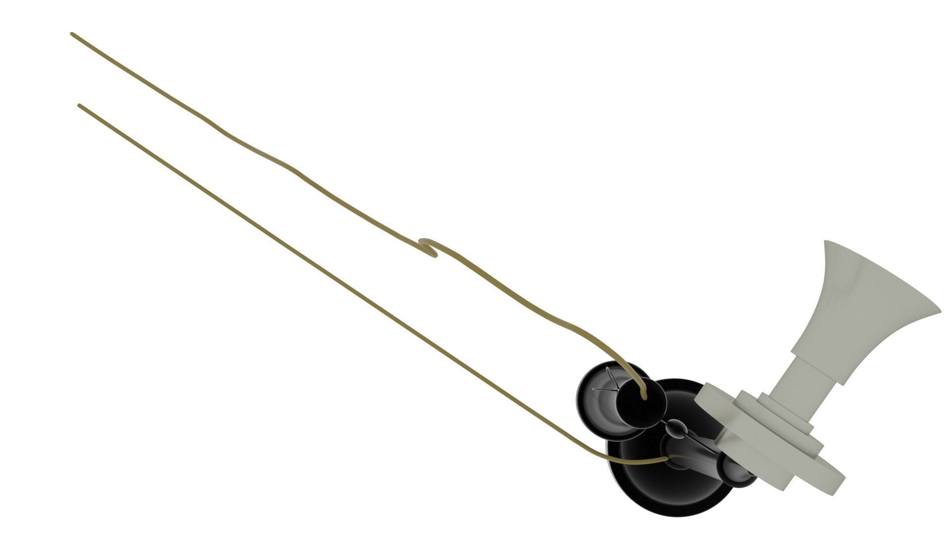 Alexander Graham Bell First Phone 3D model_13