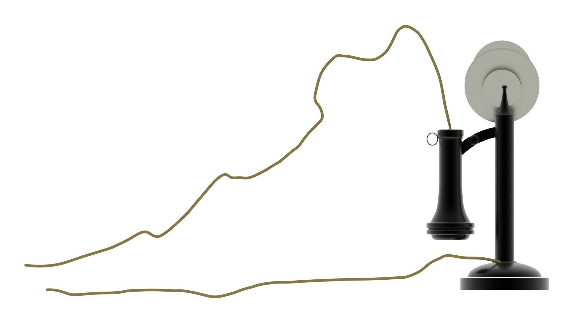 Alexander Graham Bell First Phone 3D model_21