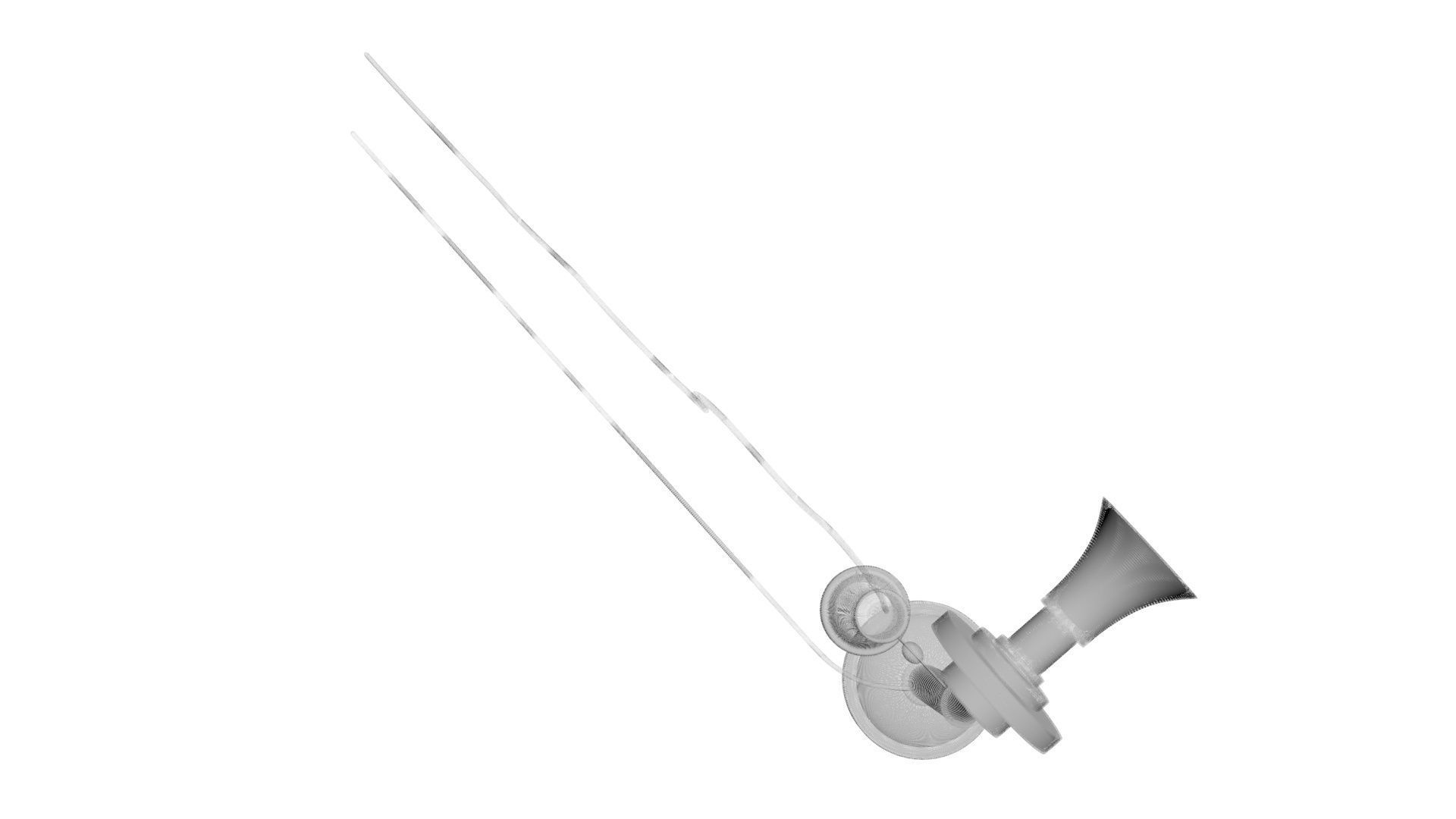 Alexander Graham Bell First Phone 3D model_26