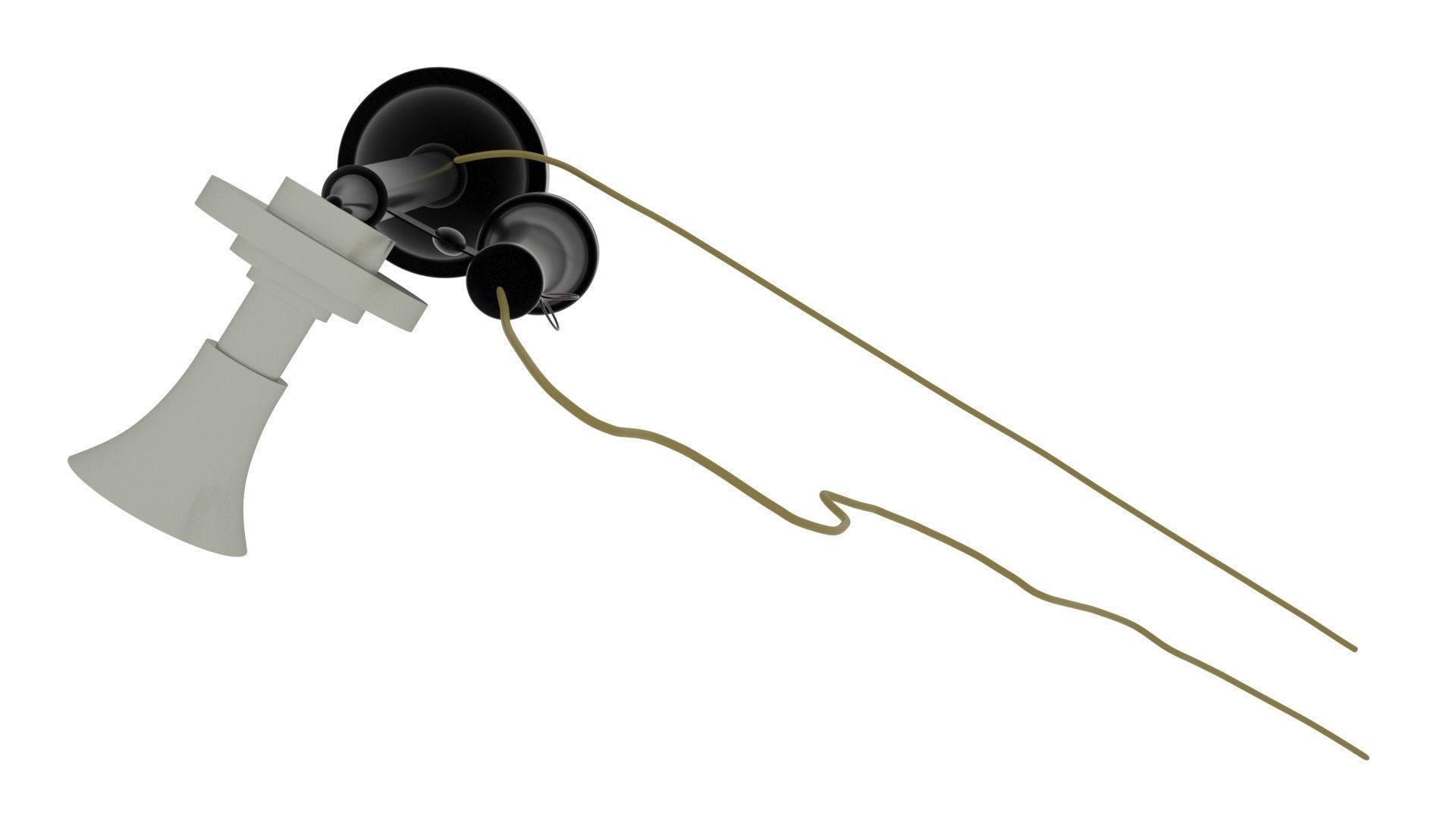 Alexander Graham Bell First Phone 3D model_11