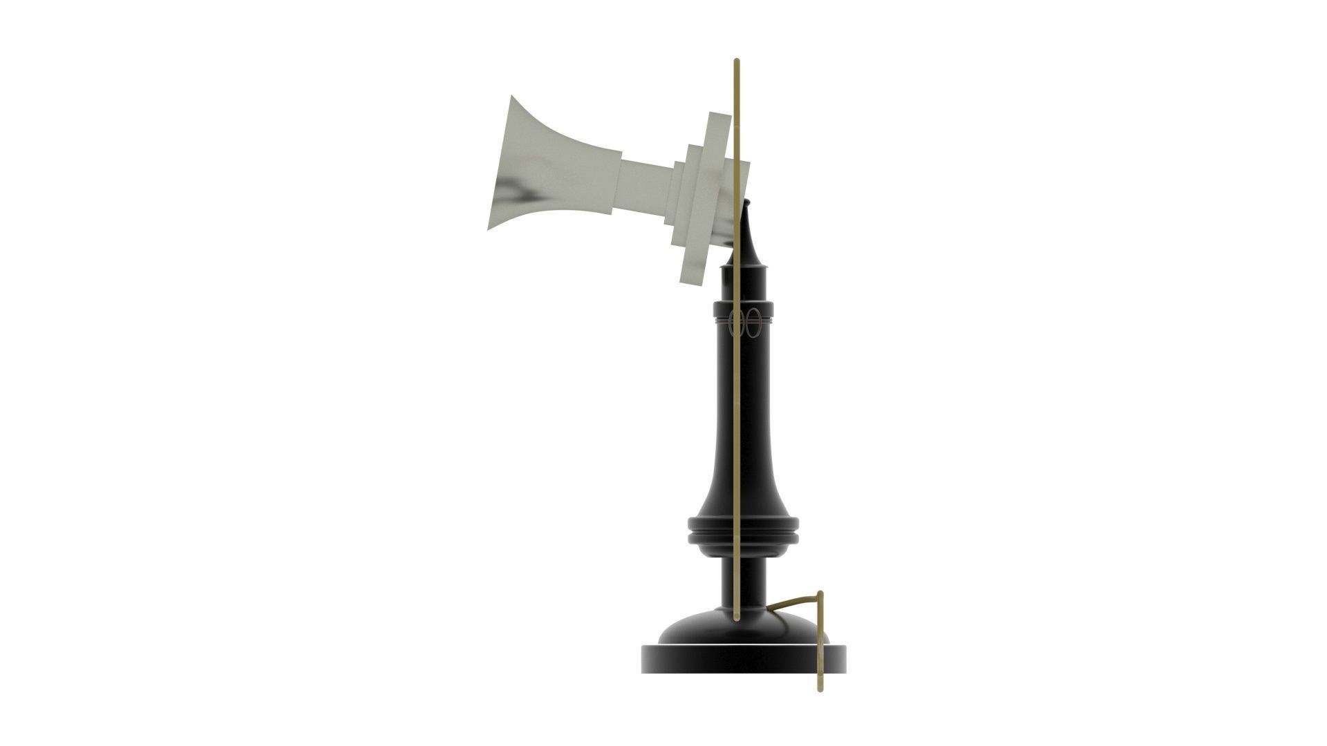 Alexander Graham Bell First Phone 3D model_22
