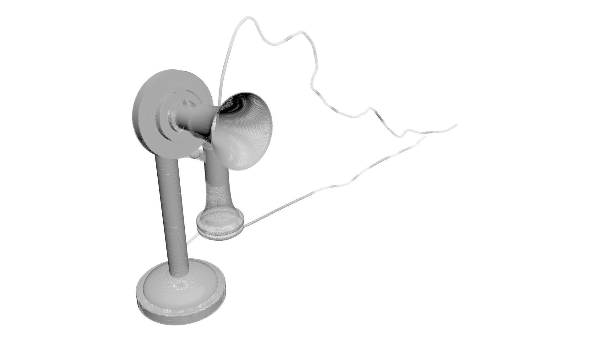 Alexander Graham Bell First Phone 3D model_23