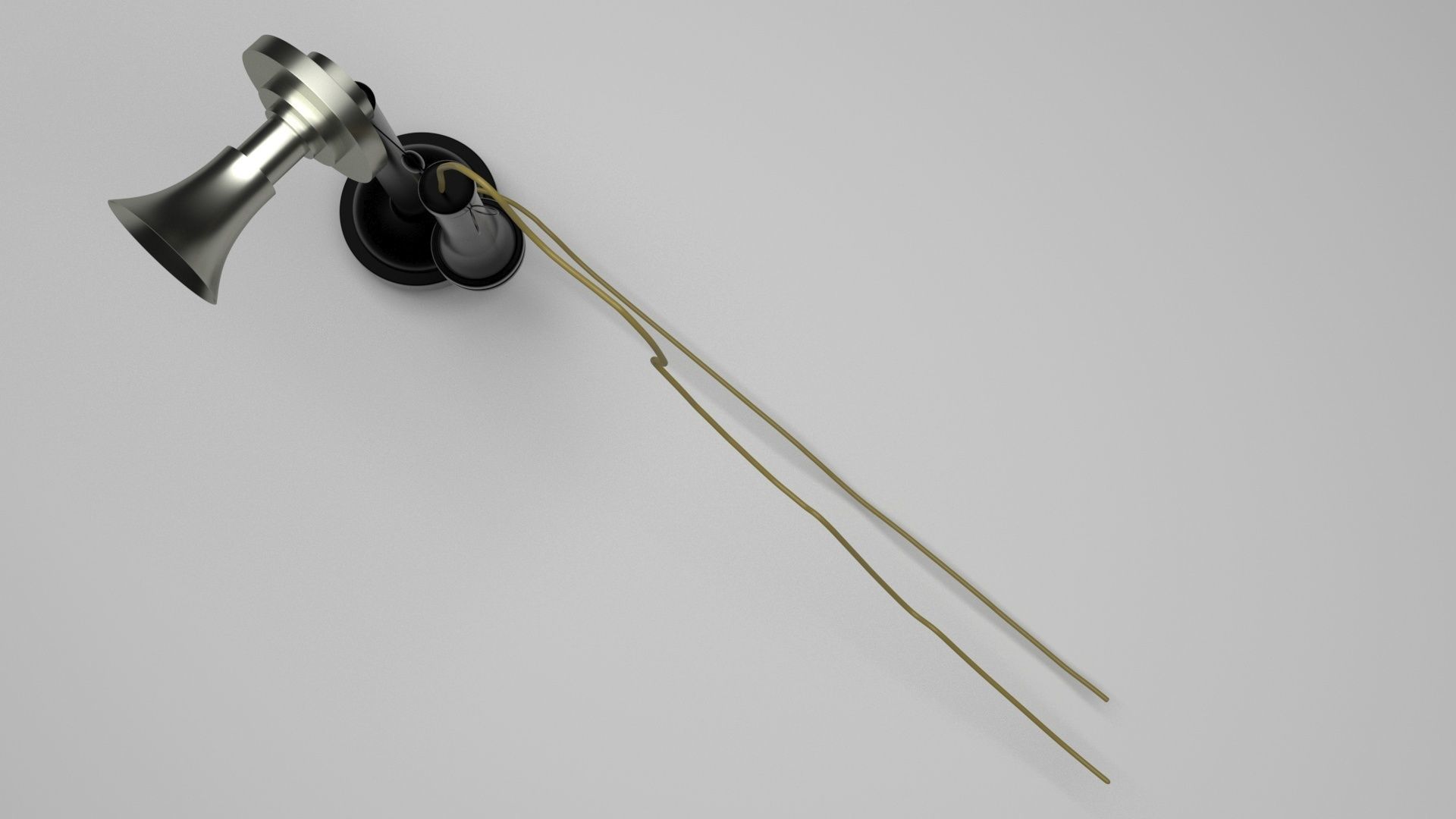 Alexander Graham Bell First Phone 3D model_1