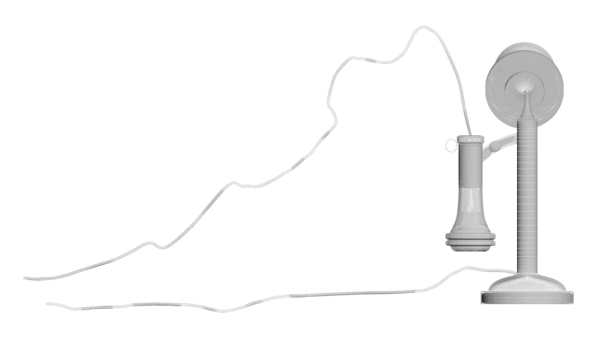 Alexander Graham Bell First Phone 3D model_33