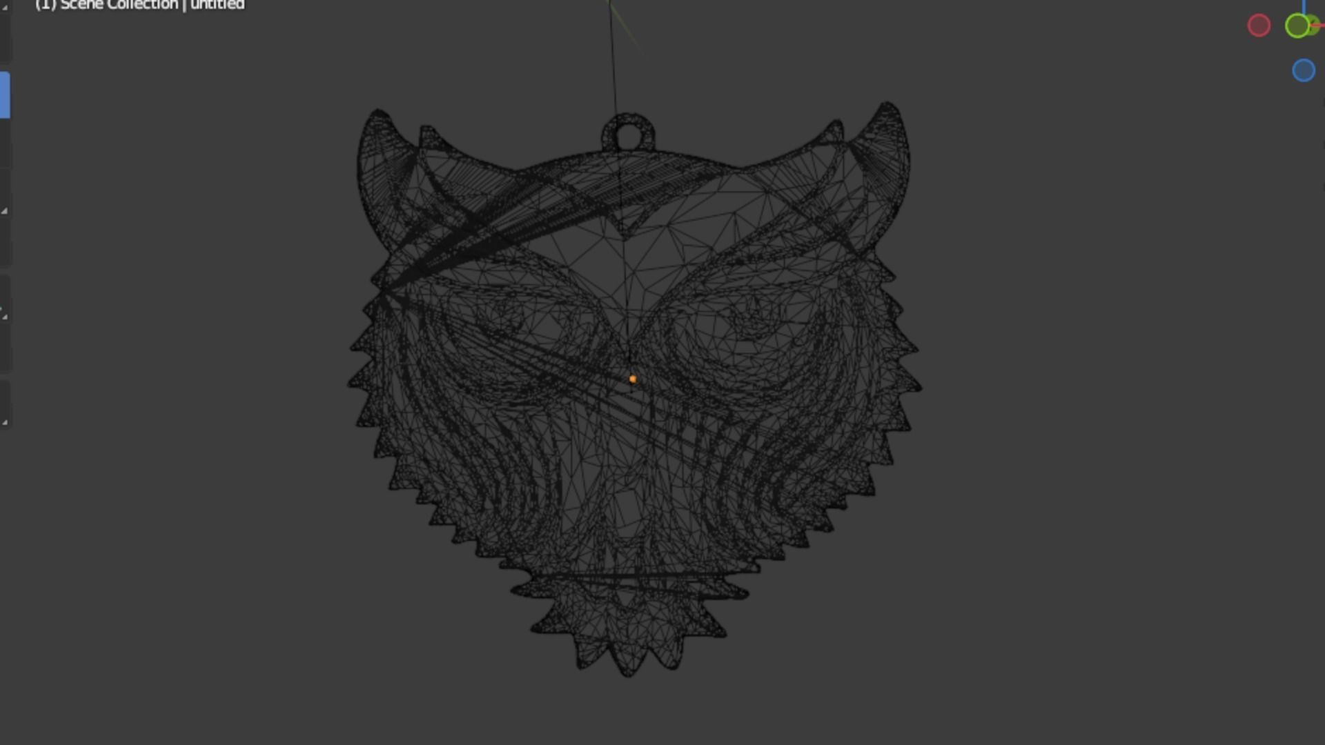 owl pendant-07 3D print model_5