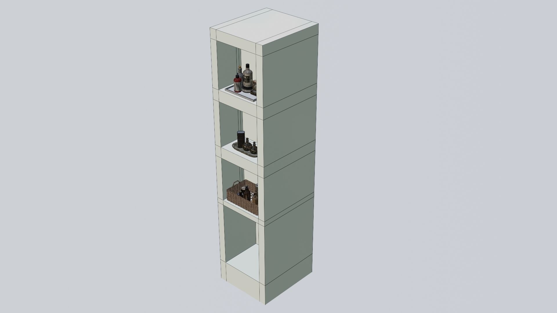 Bathroom Rack 3D model_27