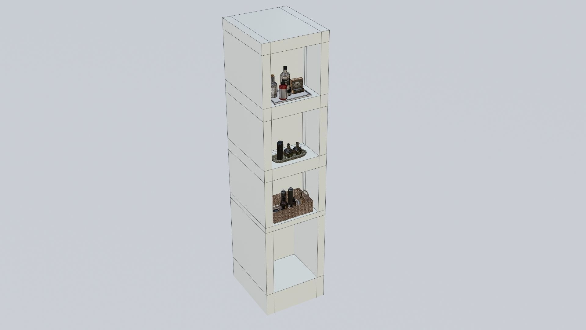 Bathroom Rack 3D model_41