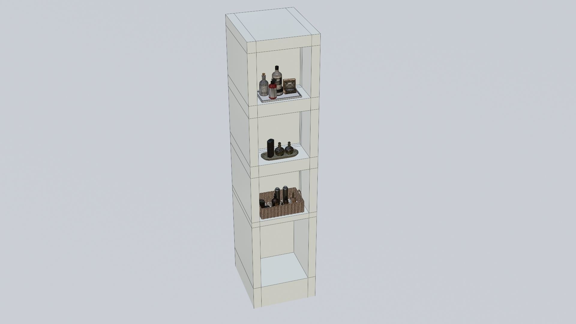 Bathroom Rack 3D model_42