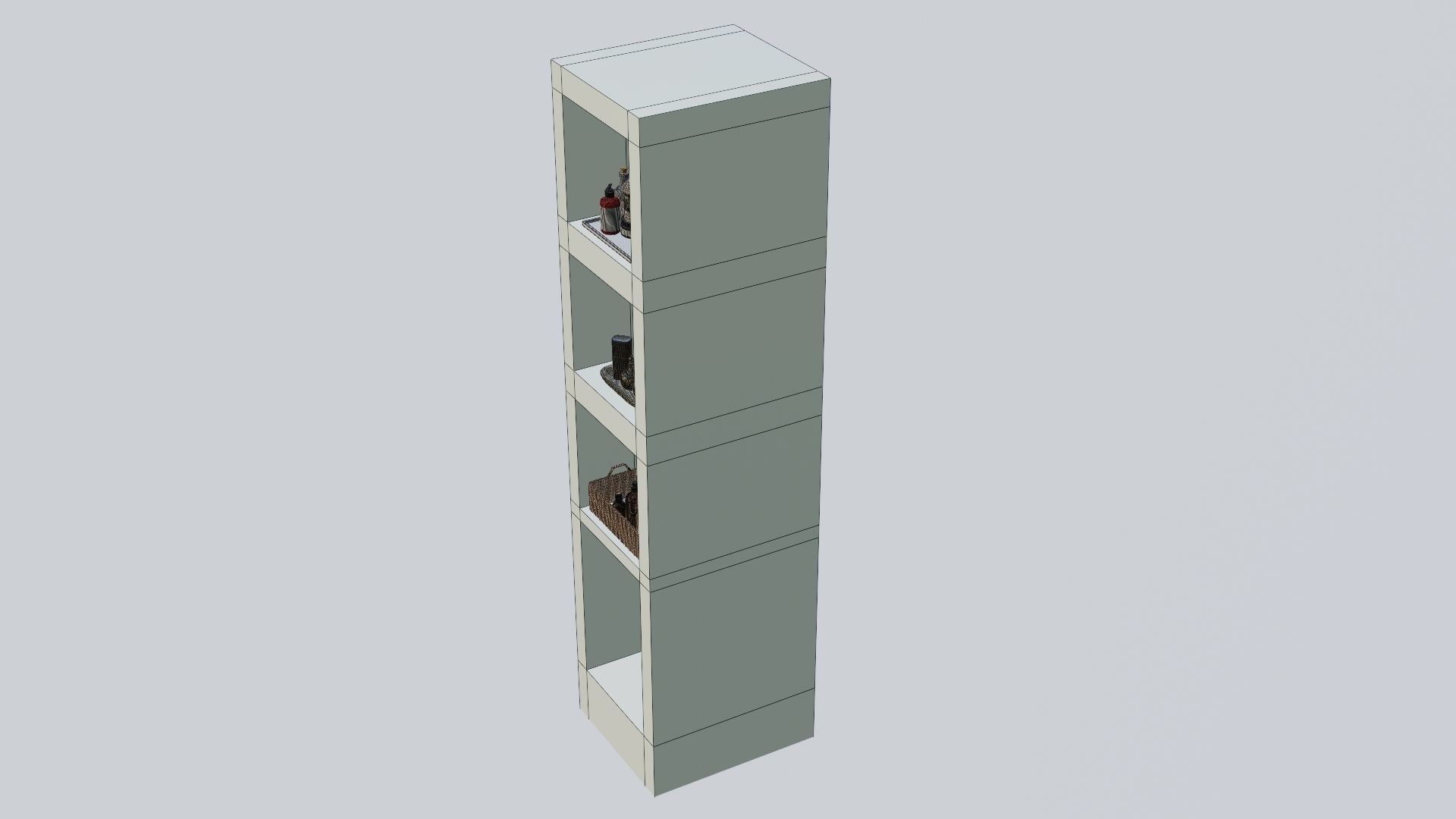 Bathroom Rack 3D model_28