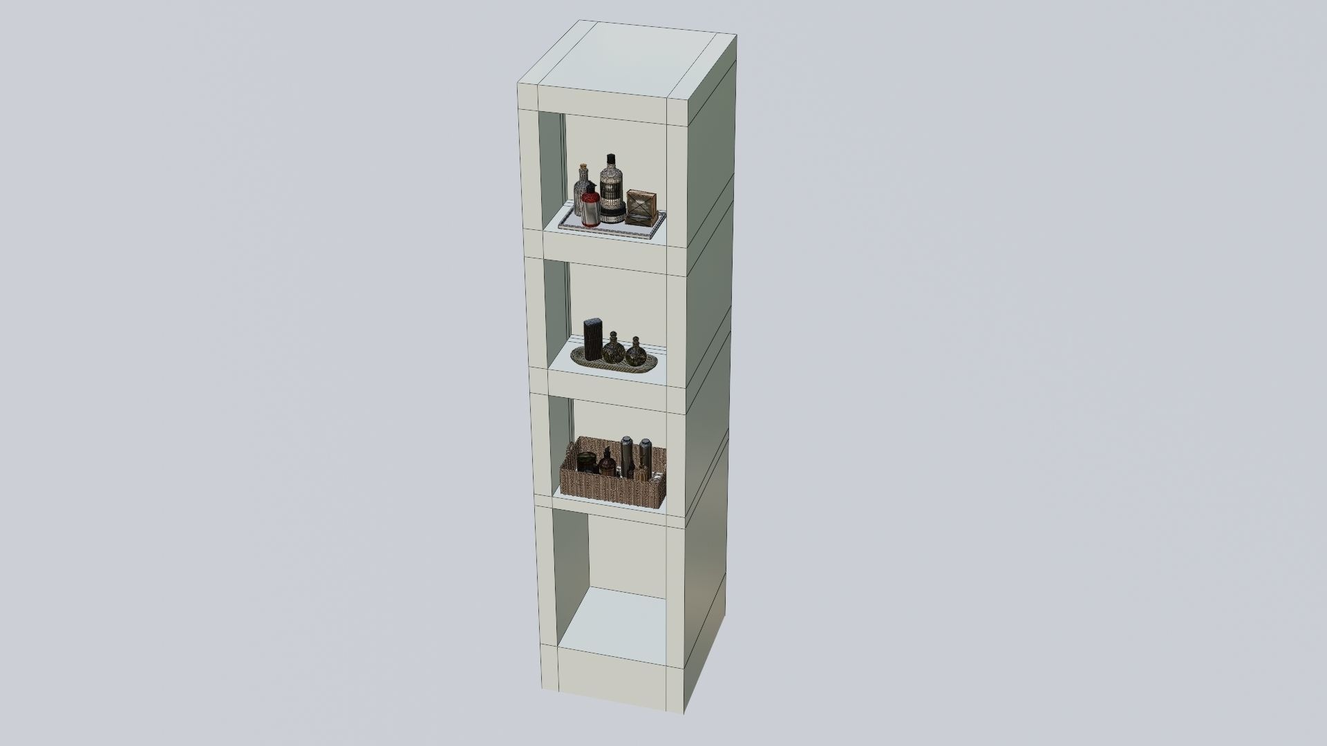 Bathroom Rack 3D model_25