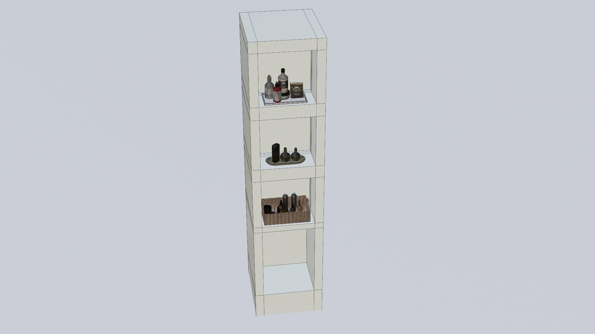 Bathroom Rack 3D model_43