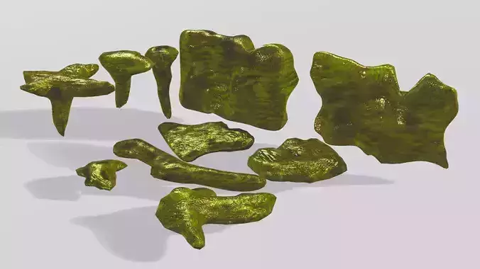 Slime Biomass Low-poly 3D model
