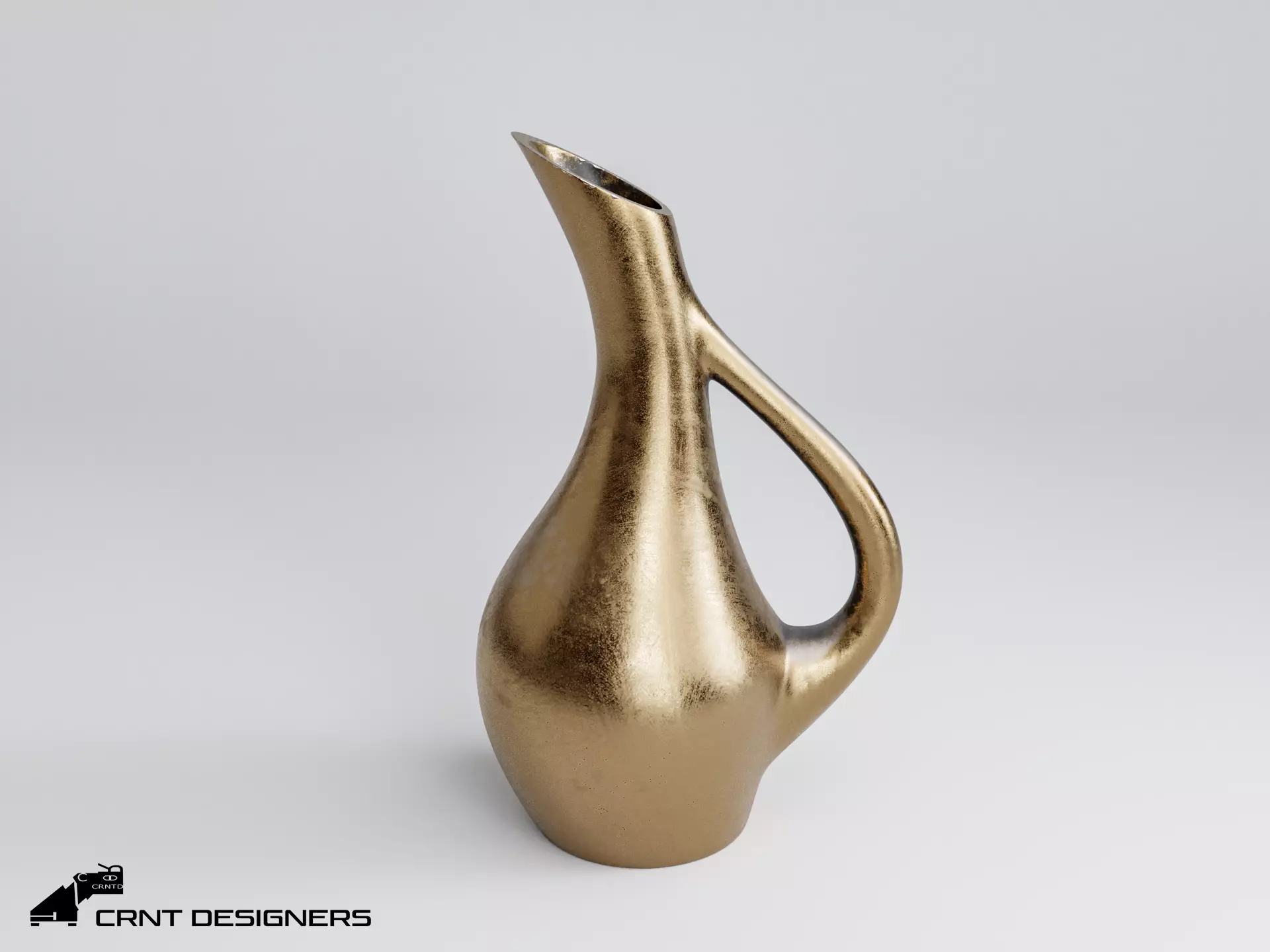 Gold Antique Vase 3D model
