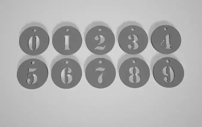 Numbers Pendant