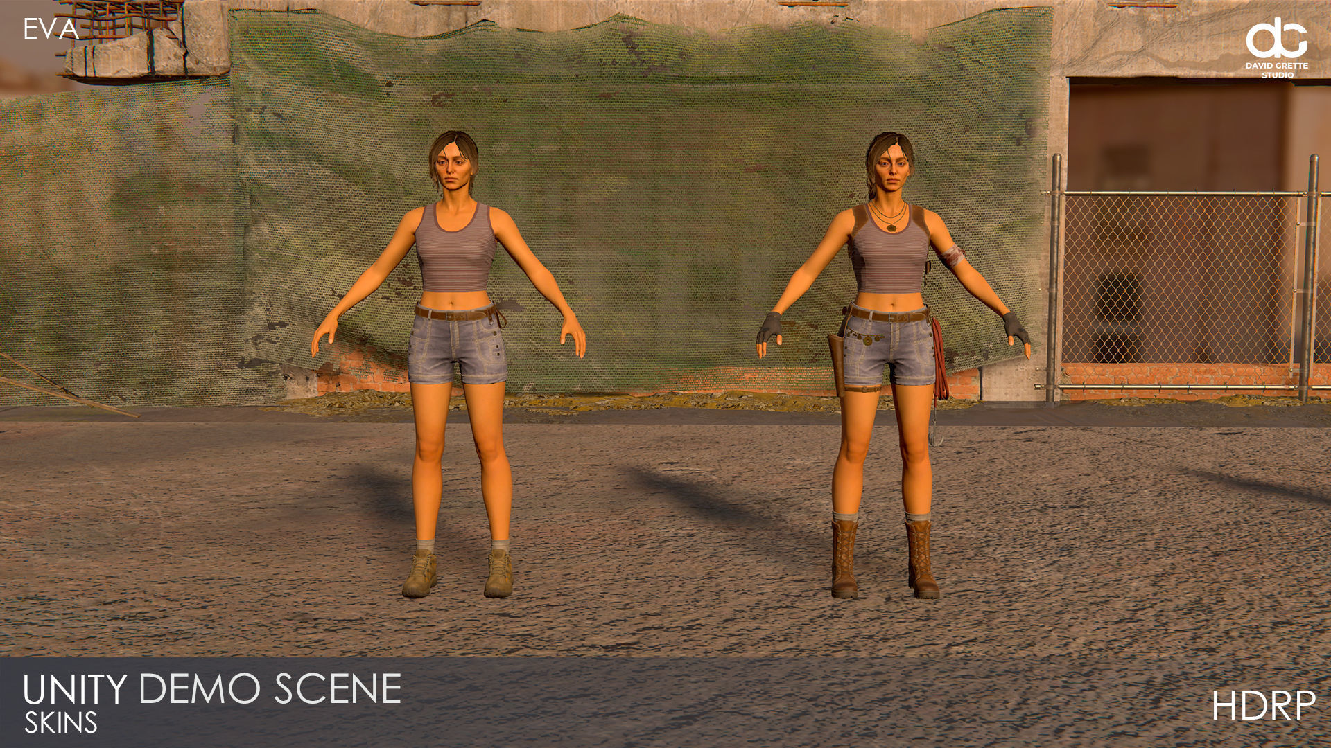 Adventure Character Eva from Pack 1 Low-poly 3D model_31