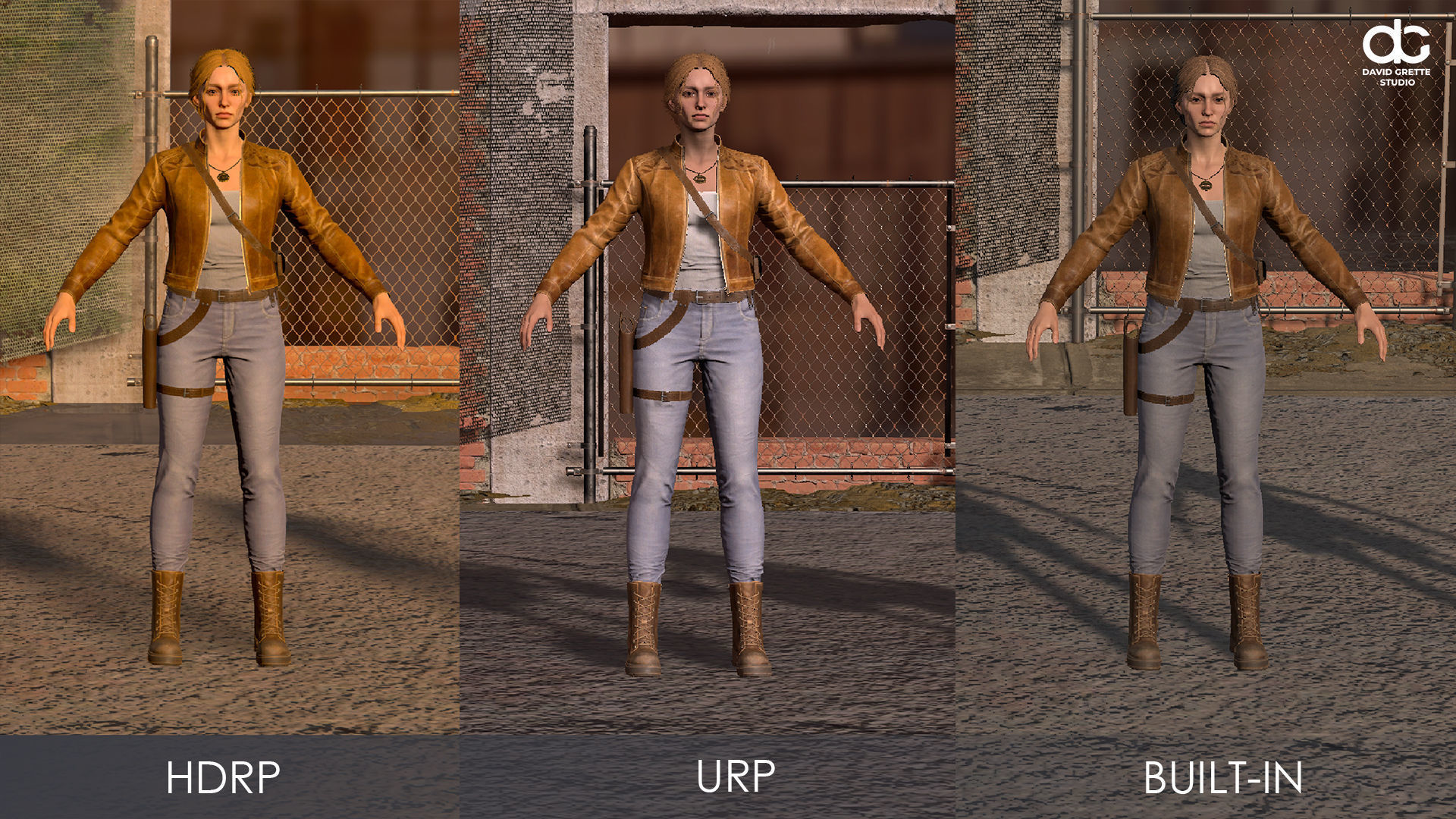 Adventure Character Eva from Pack 1 Low-poly 3D model_27