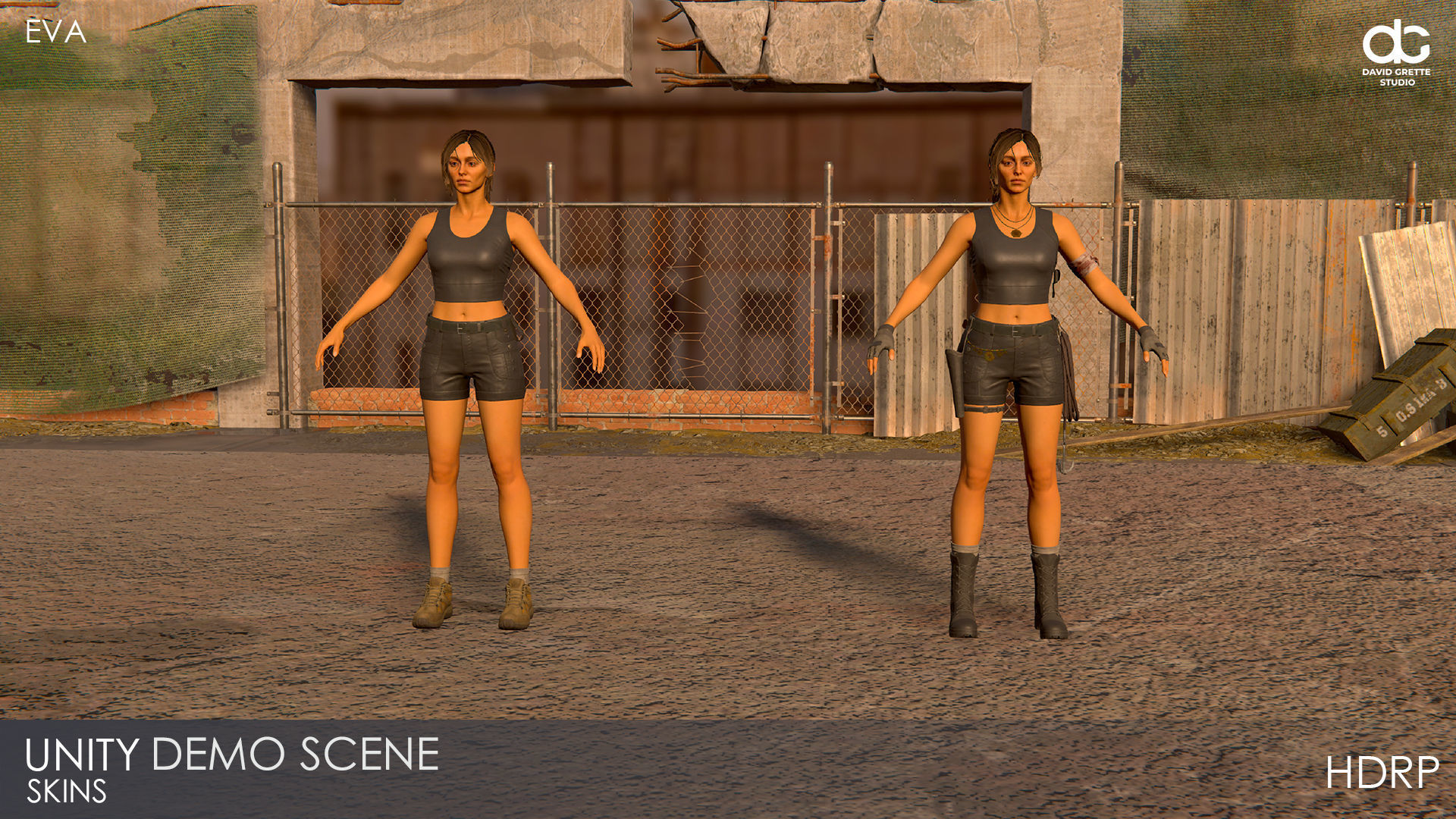 Adventure Character Eva from Pack 1 Low-poly 3D model_33