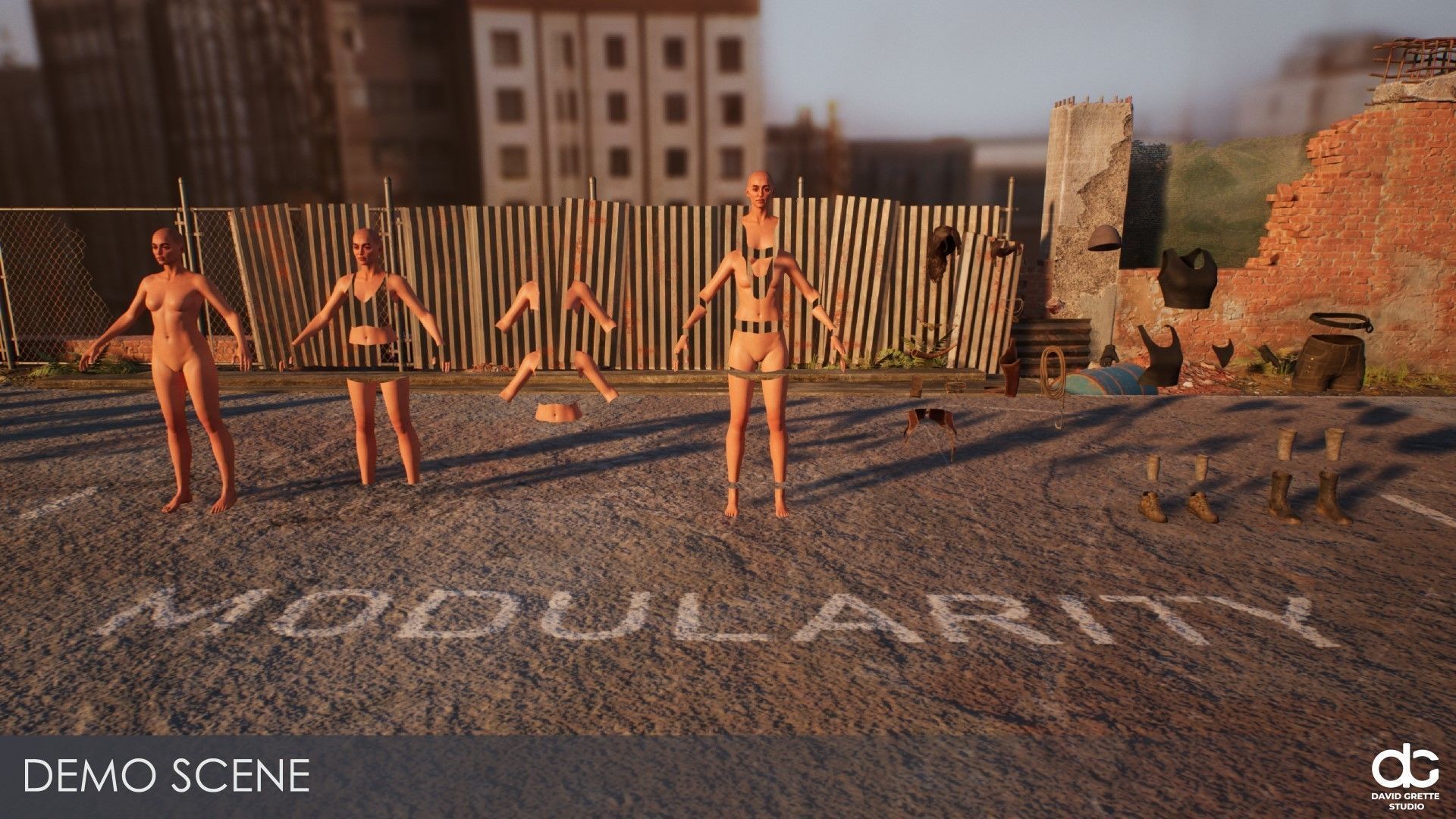 Adventure Character Eva from Pack 1 Low-poly 3D model_24