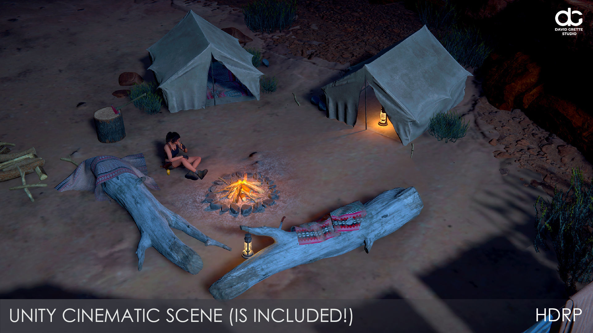 Adventure Character Eva from Pack 1 Low-poly 3D model_44