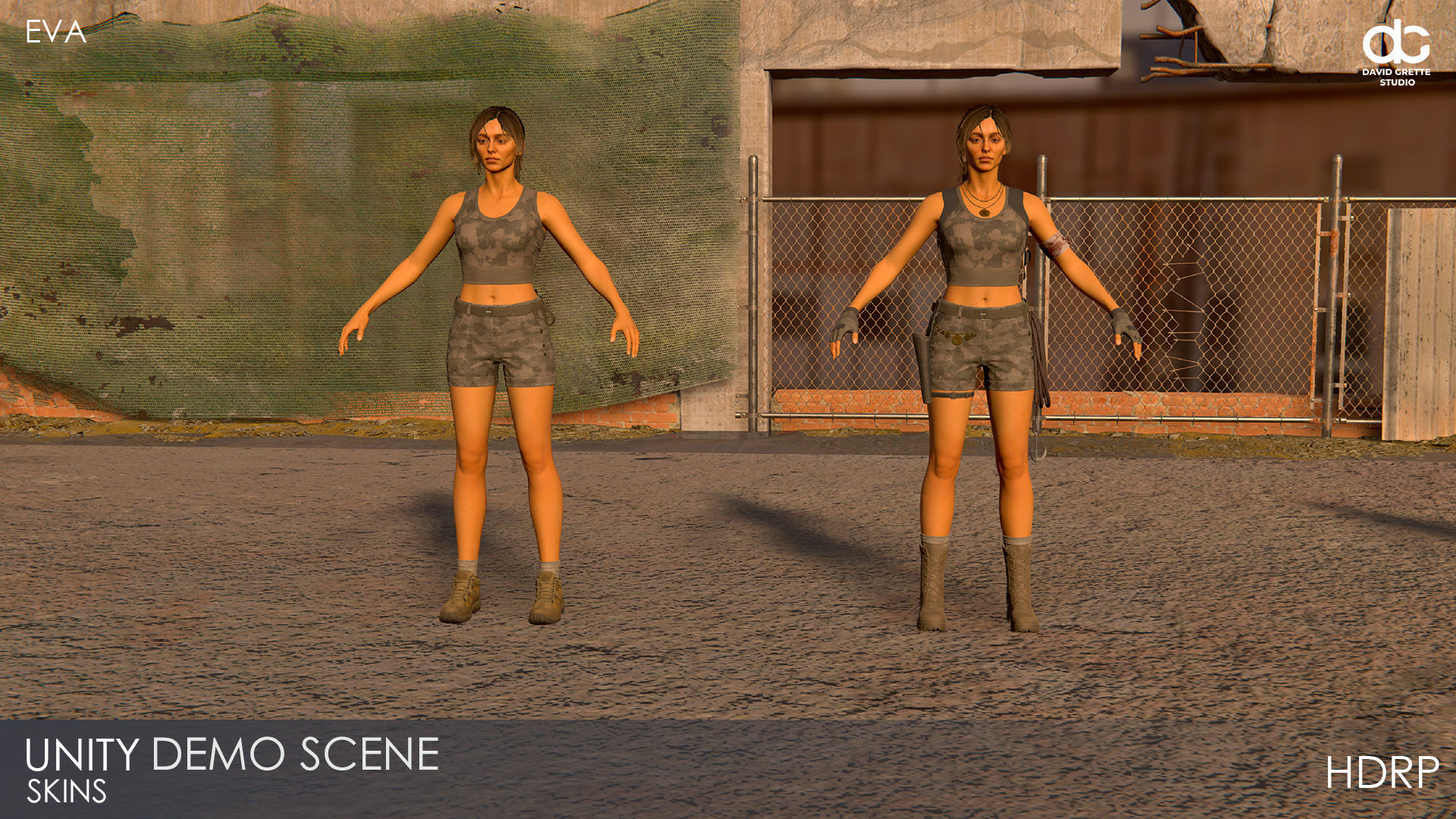 Adventure Character Eva from Pack 1 Low-poly 3D model_32