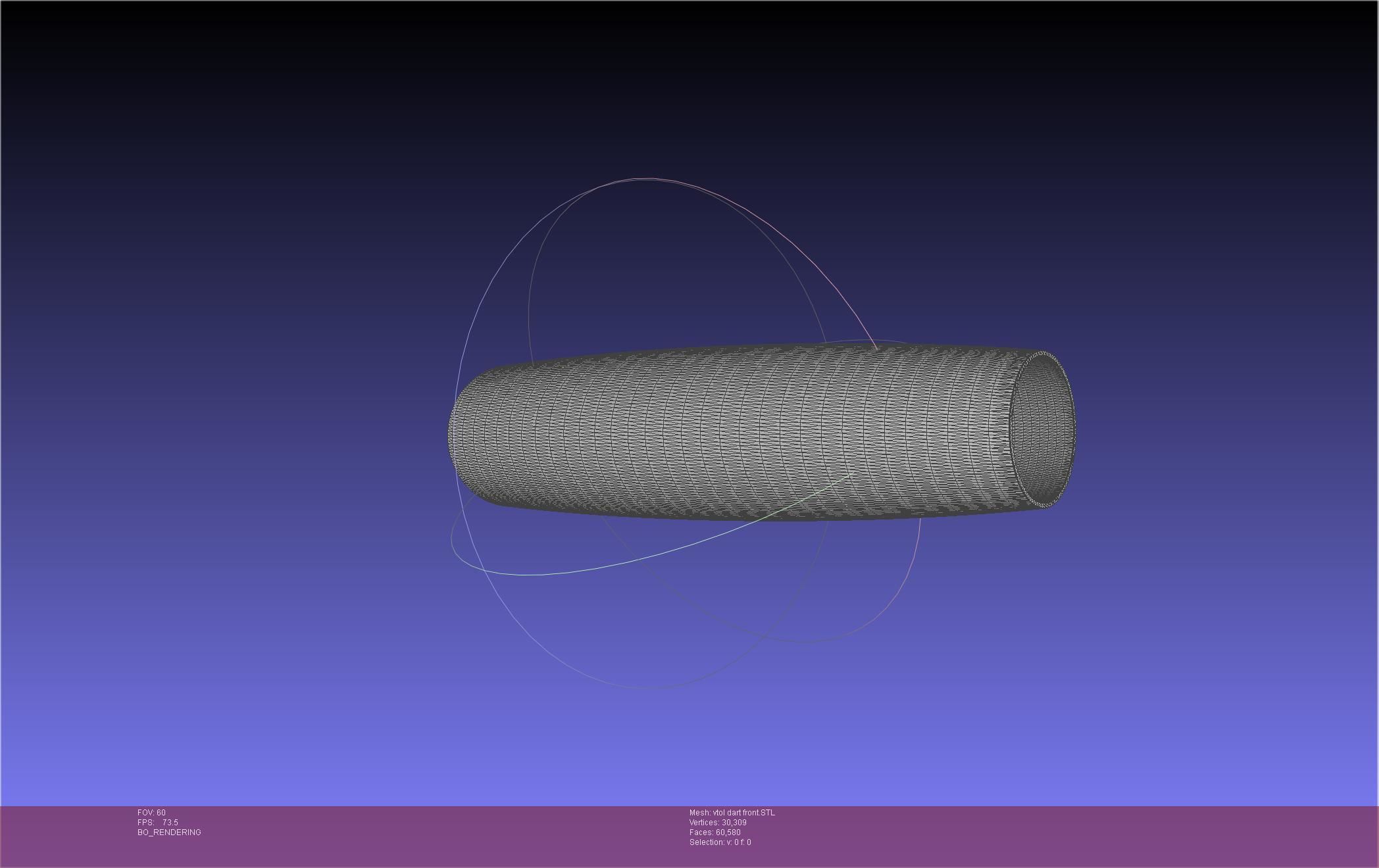 Tailsitting VTOL RC Speeddart Design 3D print model_48