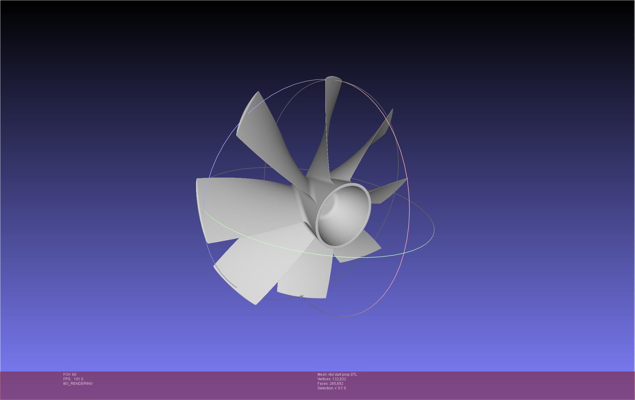 Tailsitting VTOL RC Speeddart Design 3D print model_70