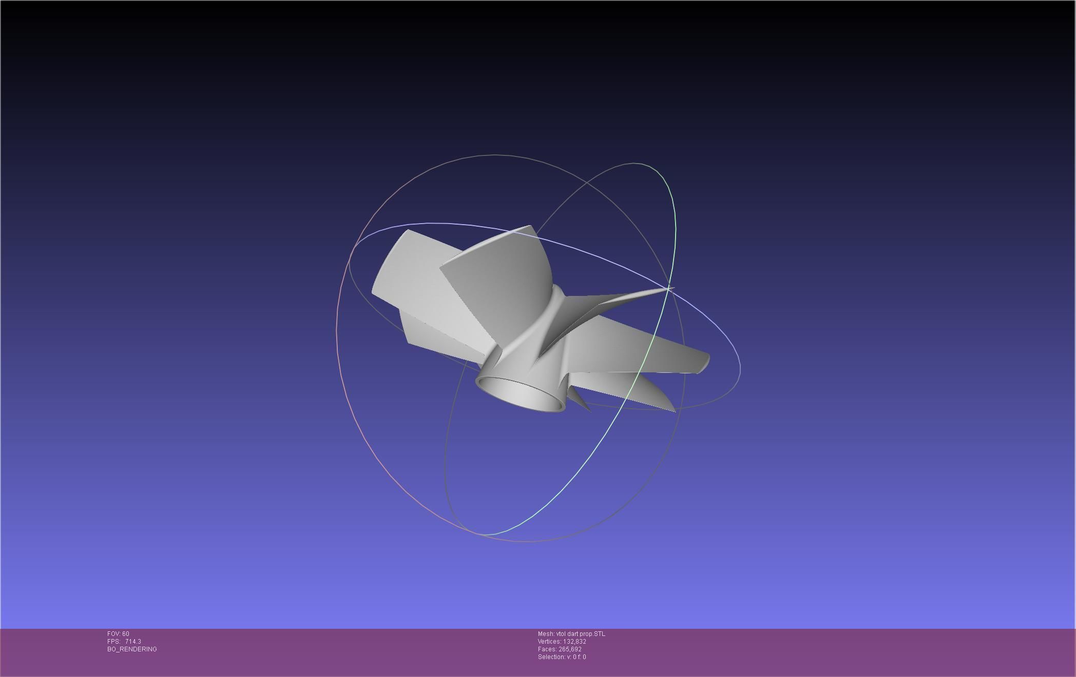 Tailsitting VTOL RC Speeddart Design 3D print model_55