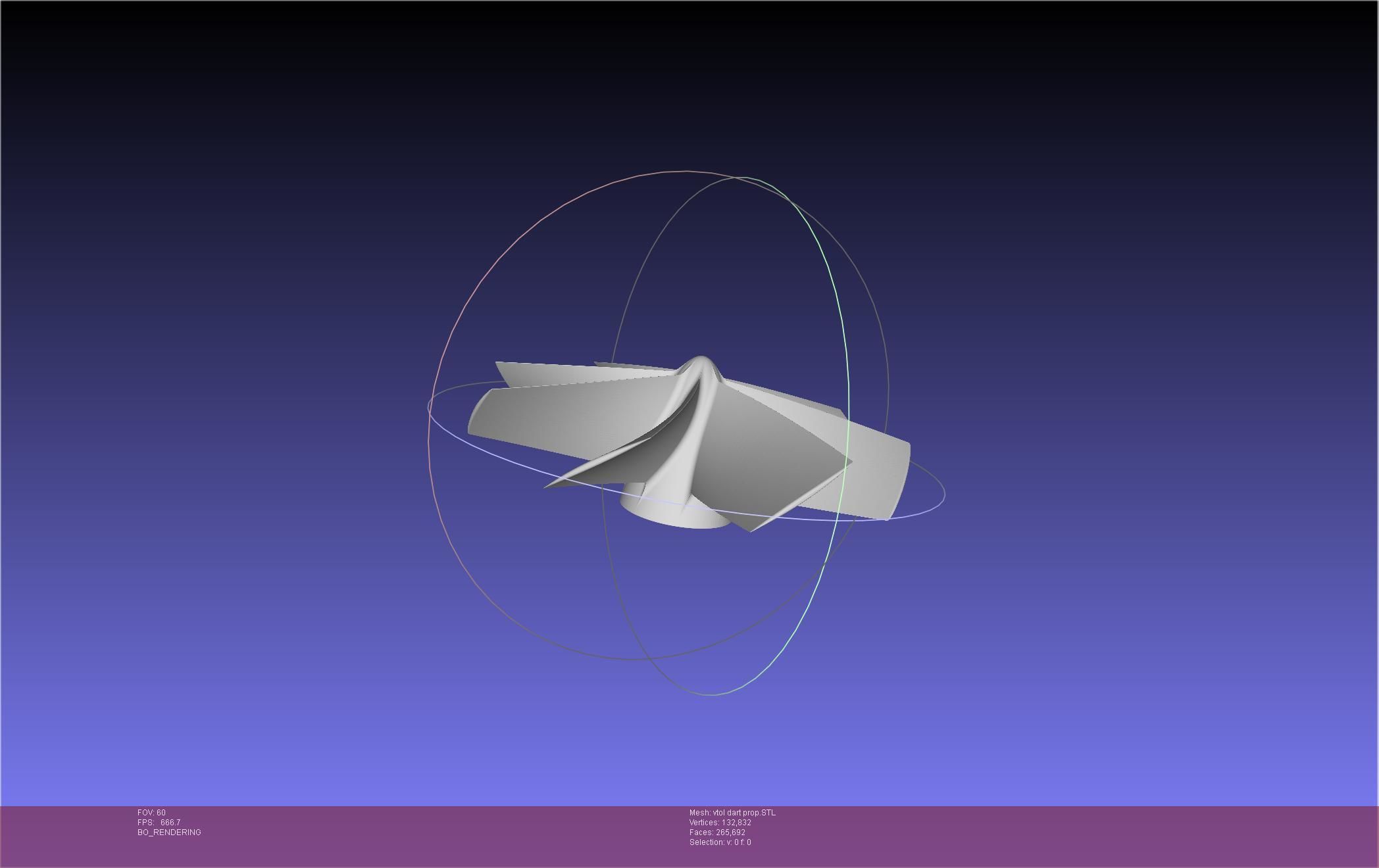 Tailsitting VTOL RC Speeddart Design 3D print model_59