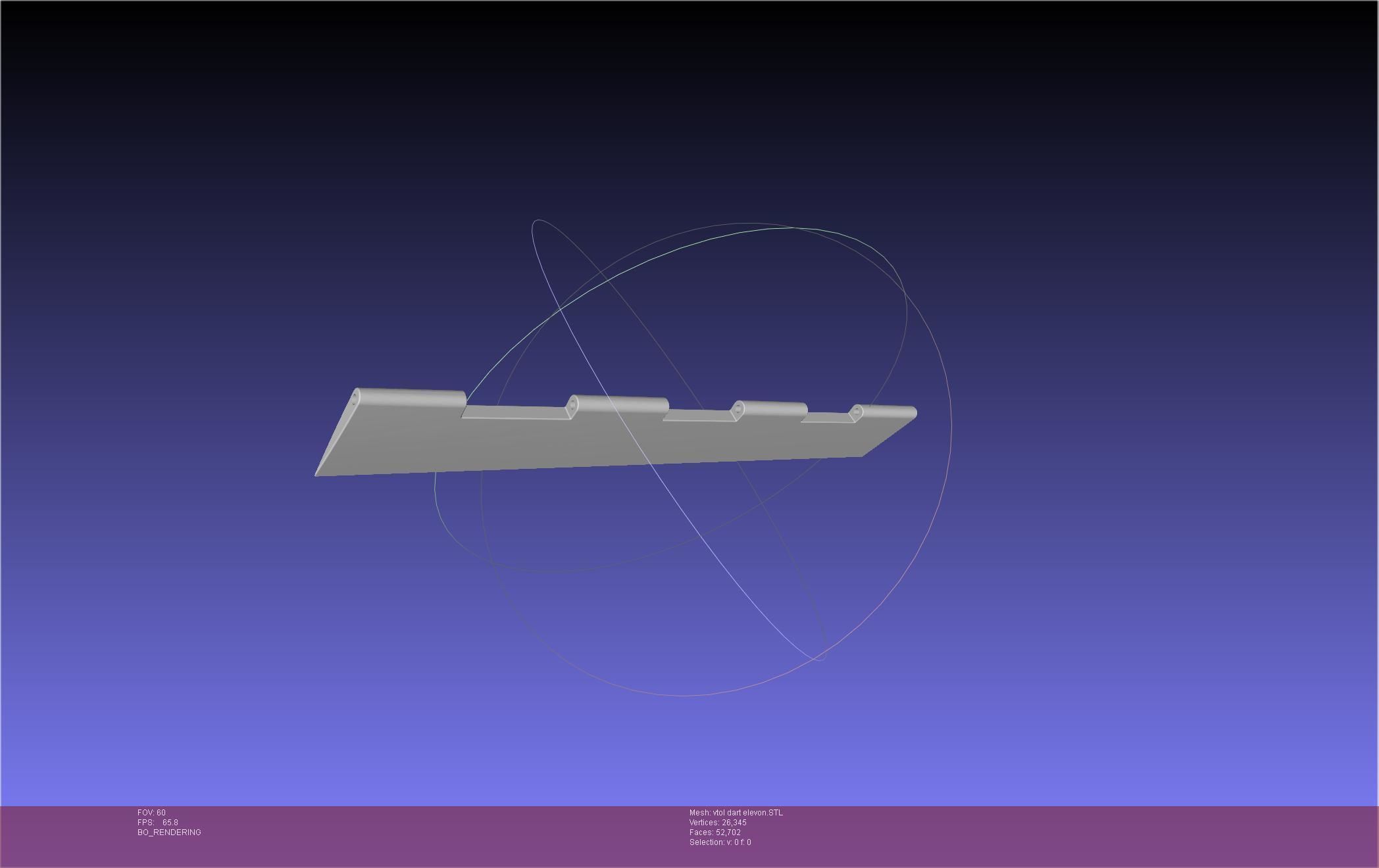 Tailsitting VTOL RC Speeddart Design 3D print model_43