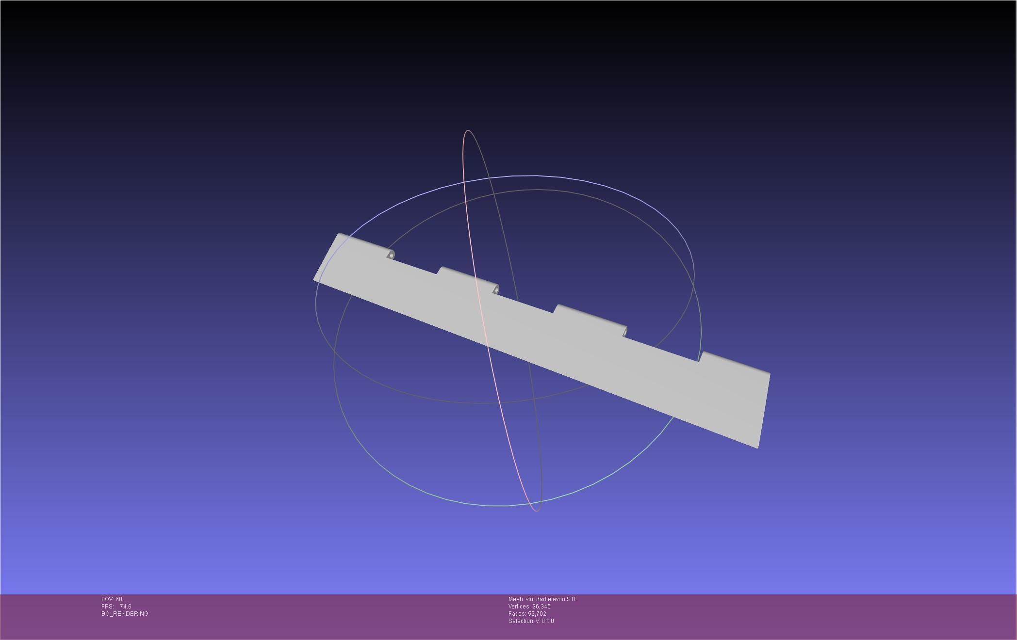 Tailsitting VTOL RC Speeddart Design 3D print model_39