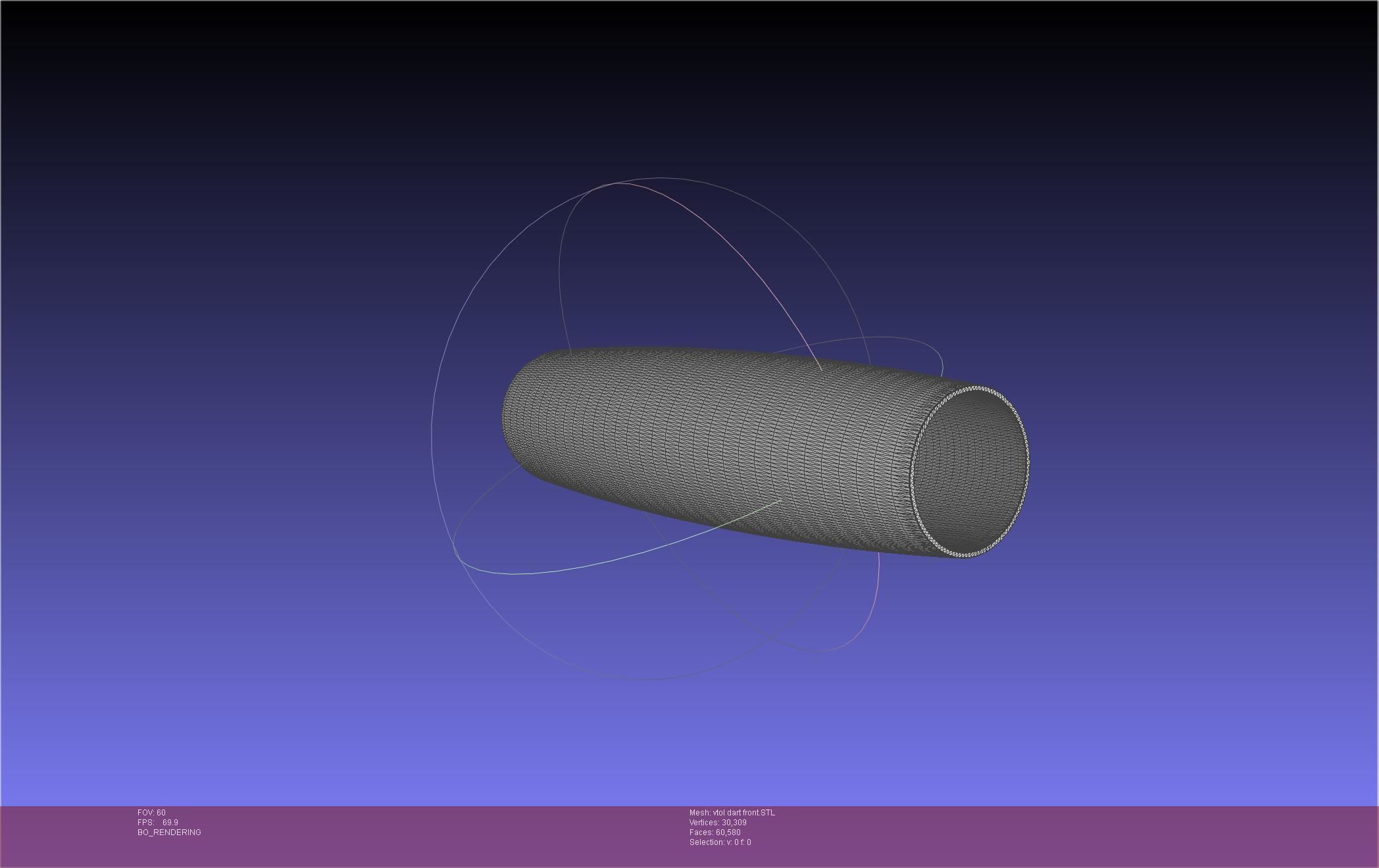 Tailsitting VTOL RC Speeddart Design 3D print model_49
