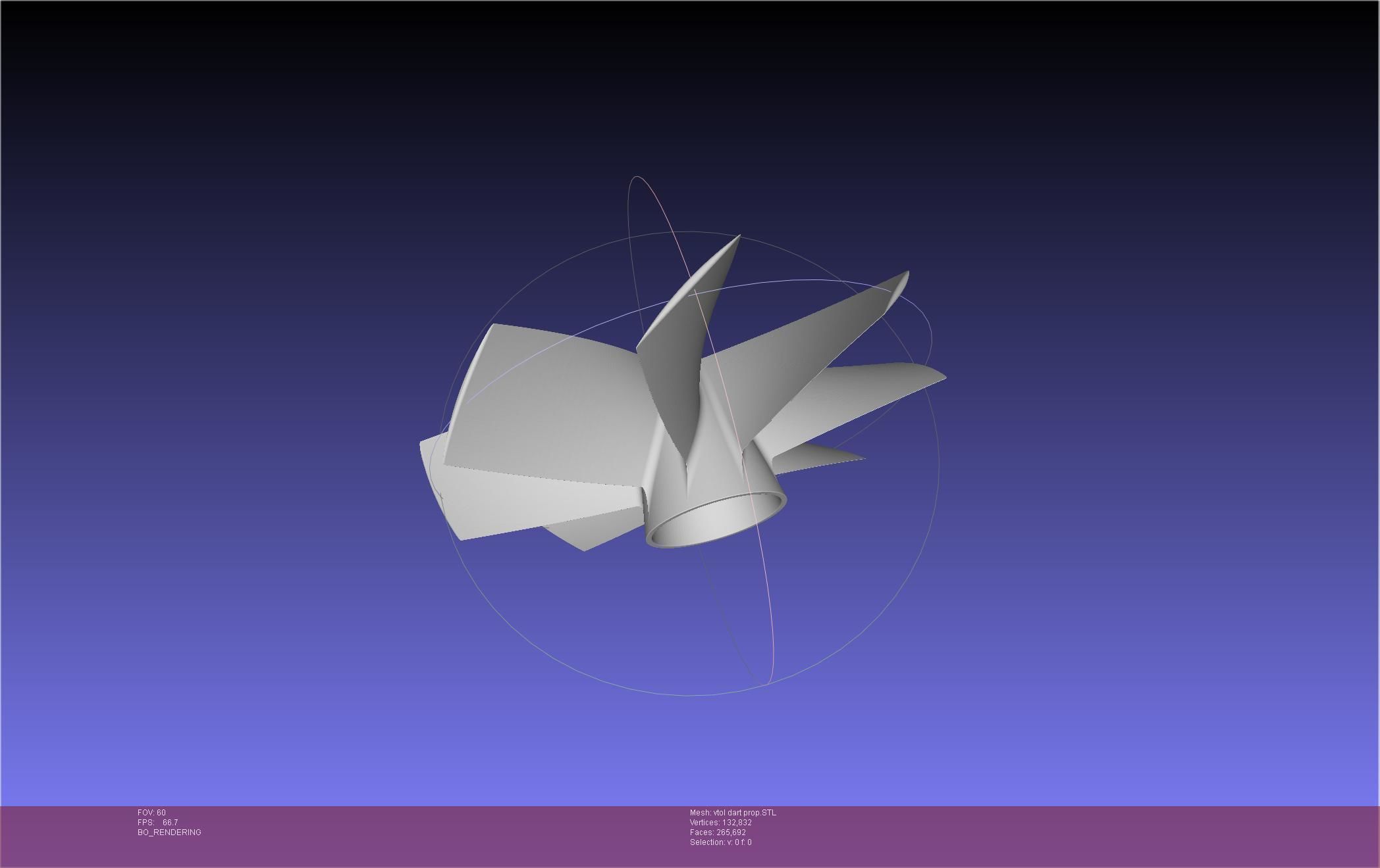 Tailsitting VTOL RC Speeddart Design 3D print model_71