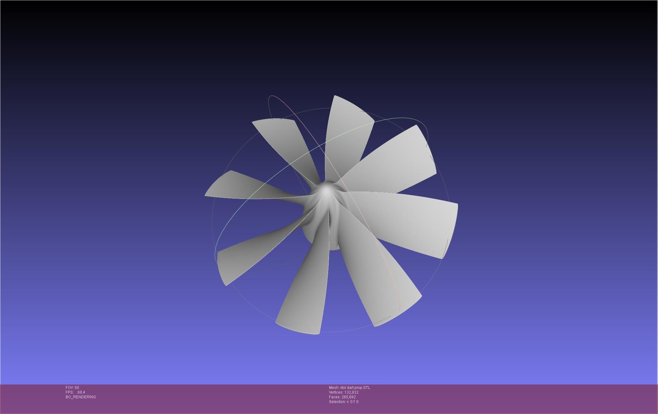 Tailsitting VTOL RC Speeddart Design 3D print model_73