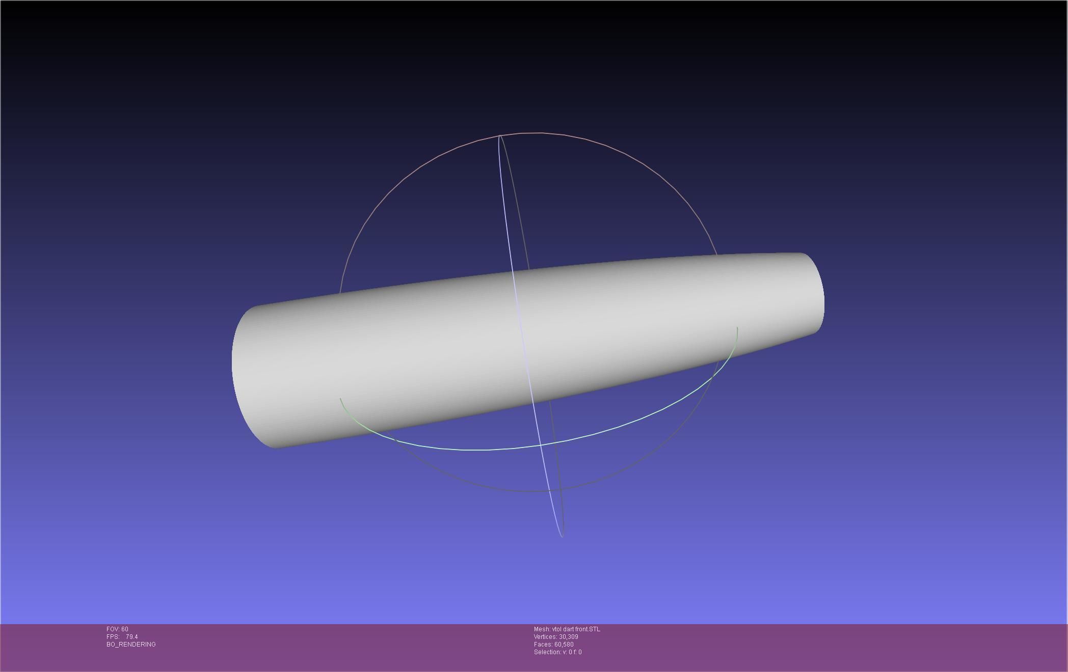 Tailsitting VTOL RC Speeddart Design 3D print model_47