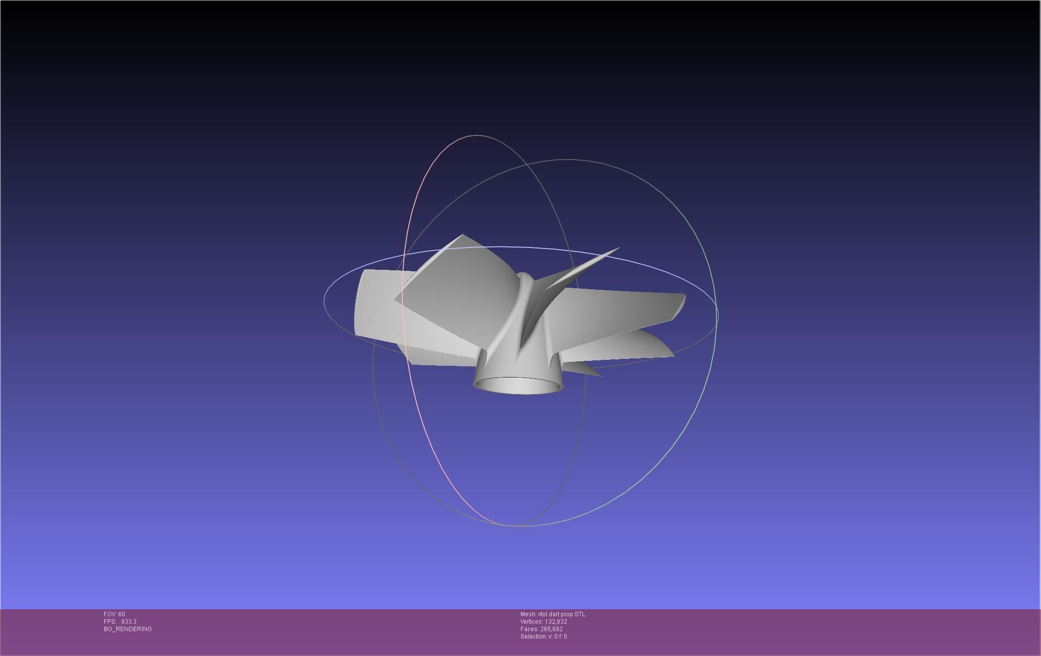 Tailsitting VTOL RC Speeddart Design 3D print model_56