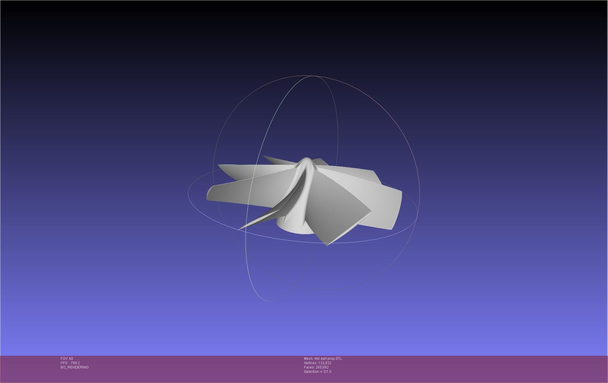Tailsitting VTOL RC Speeddart Design 3D print model_60