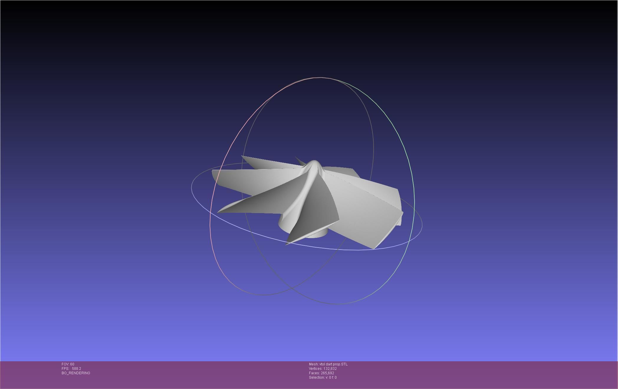 Tailsitting VTOL RC Speeddart Design 3D print model_58