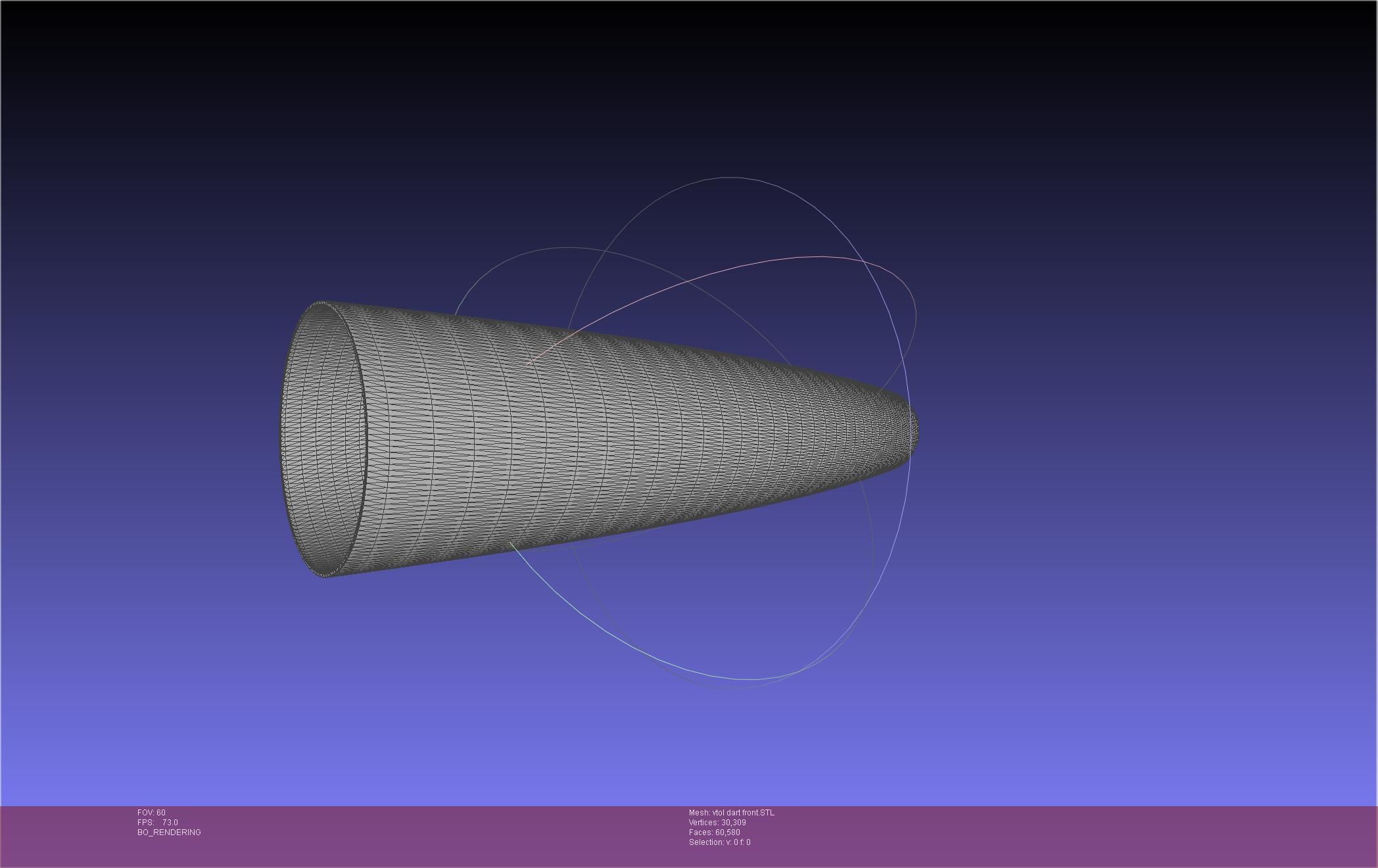 Tailsitting VTOL RC Speeddart Design 3D print model_50