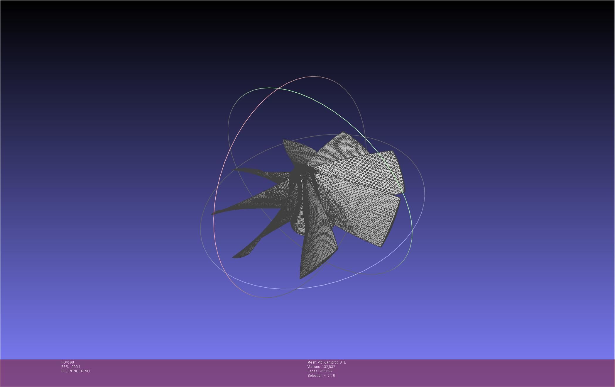 Tailsitting VTOL RC Speeddart Design 3D print model_64