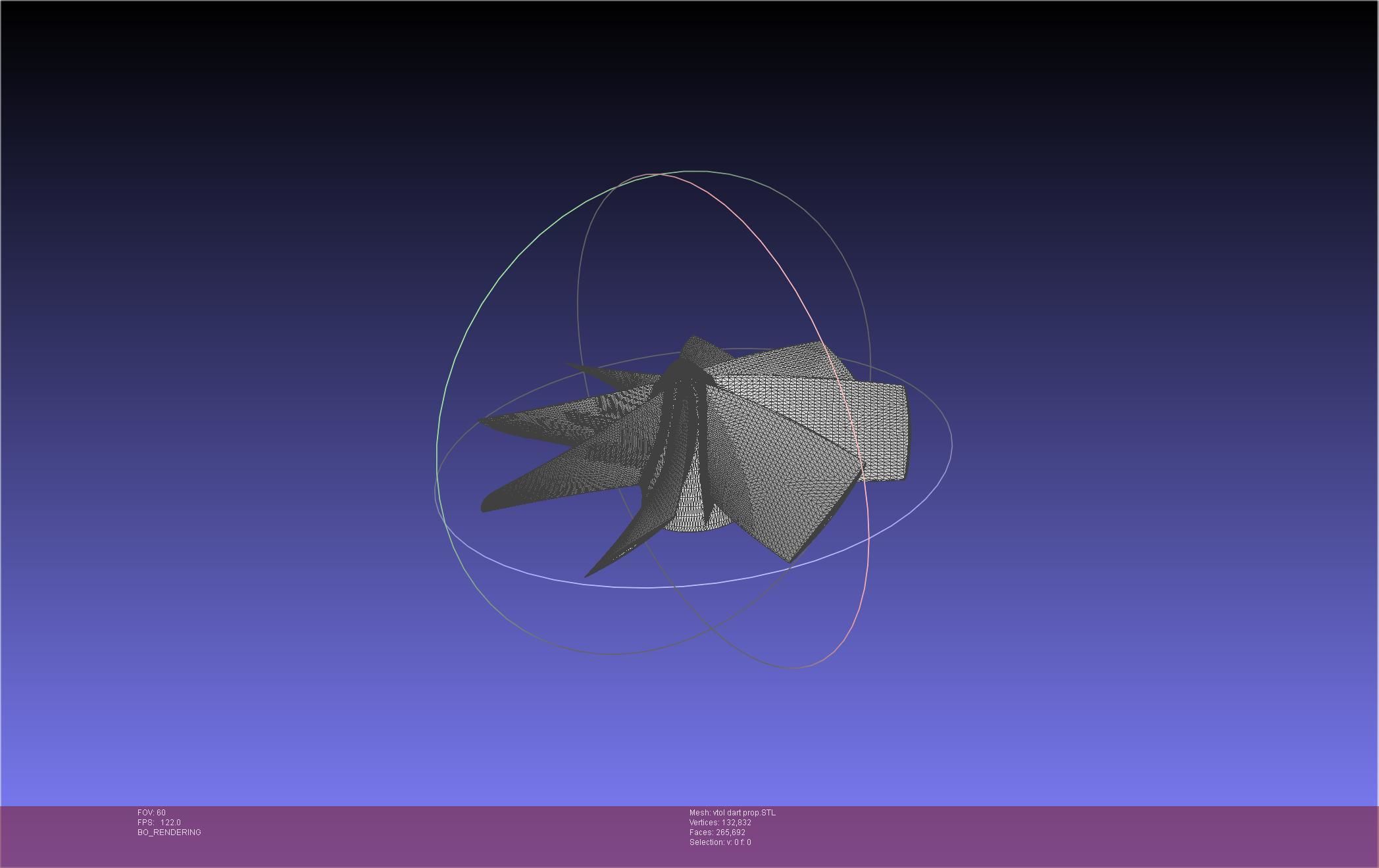 Tailsitting VTOL RC Speeddart Design 3D print model_63