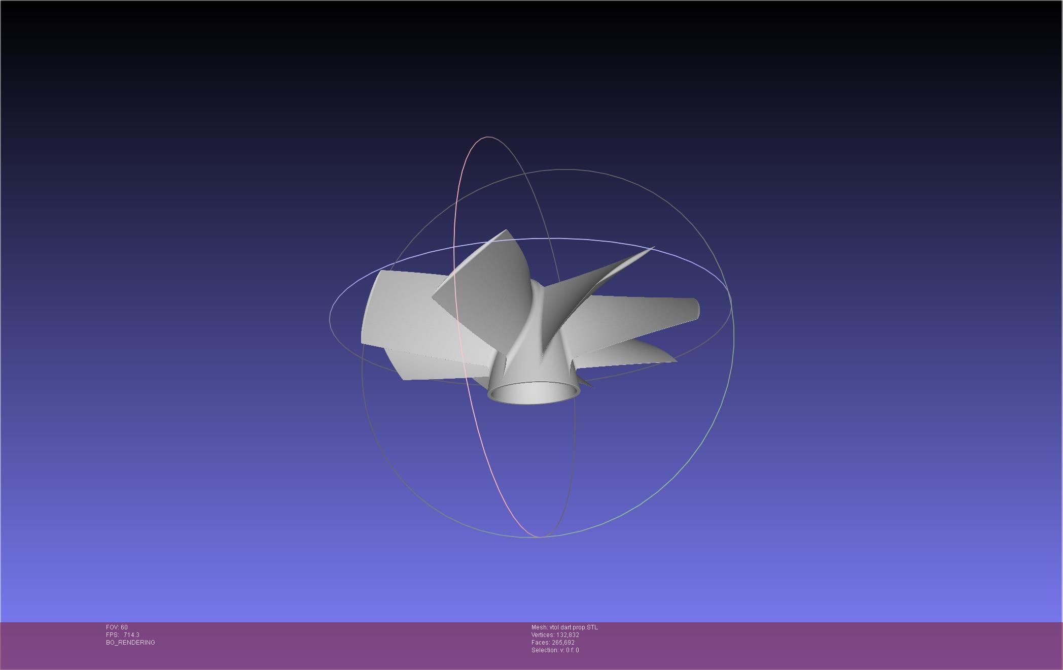 Tailsitting VTOL RC Speeddart Design 3D print model_57