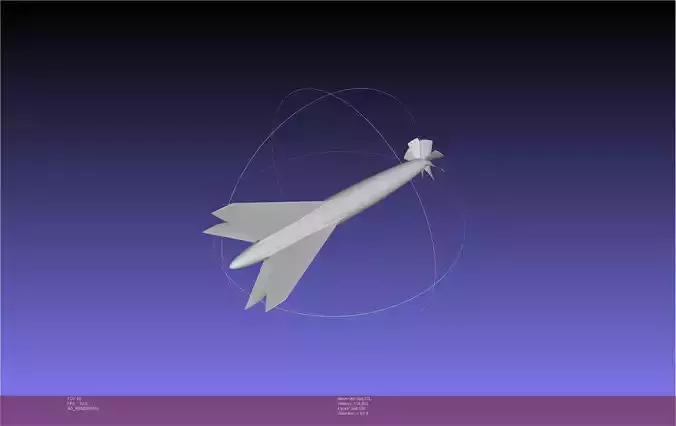 Tailsitting VTOL RC Speeddart Design 3D print model