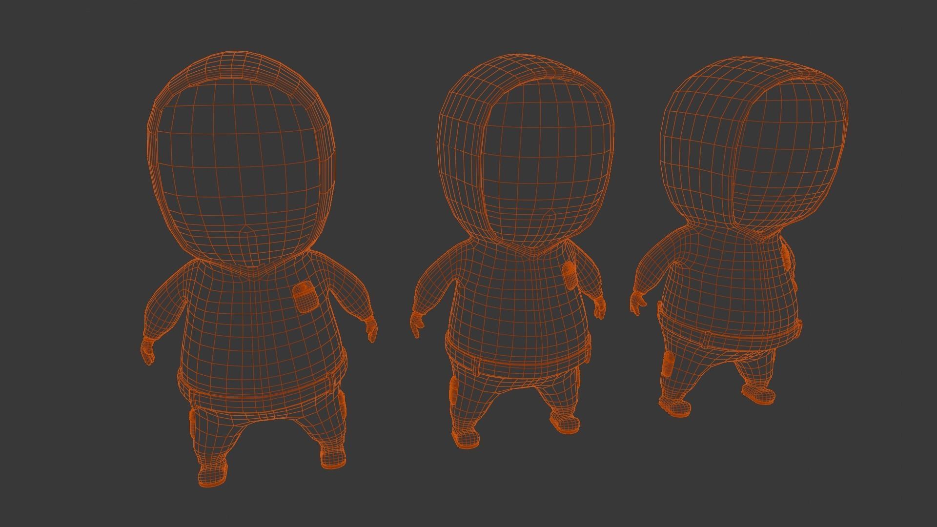 Squid Game Soldiers Low-poly 3D model_11