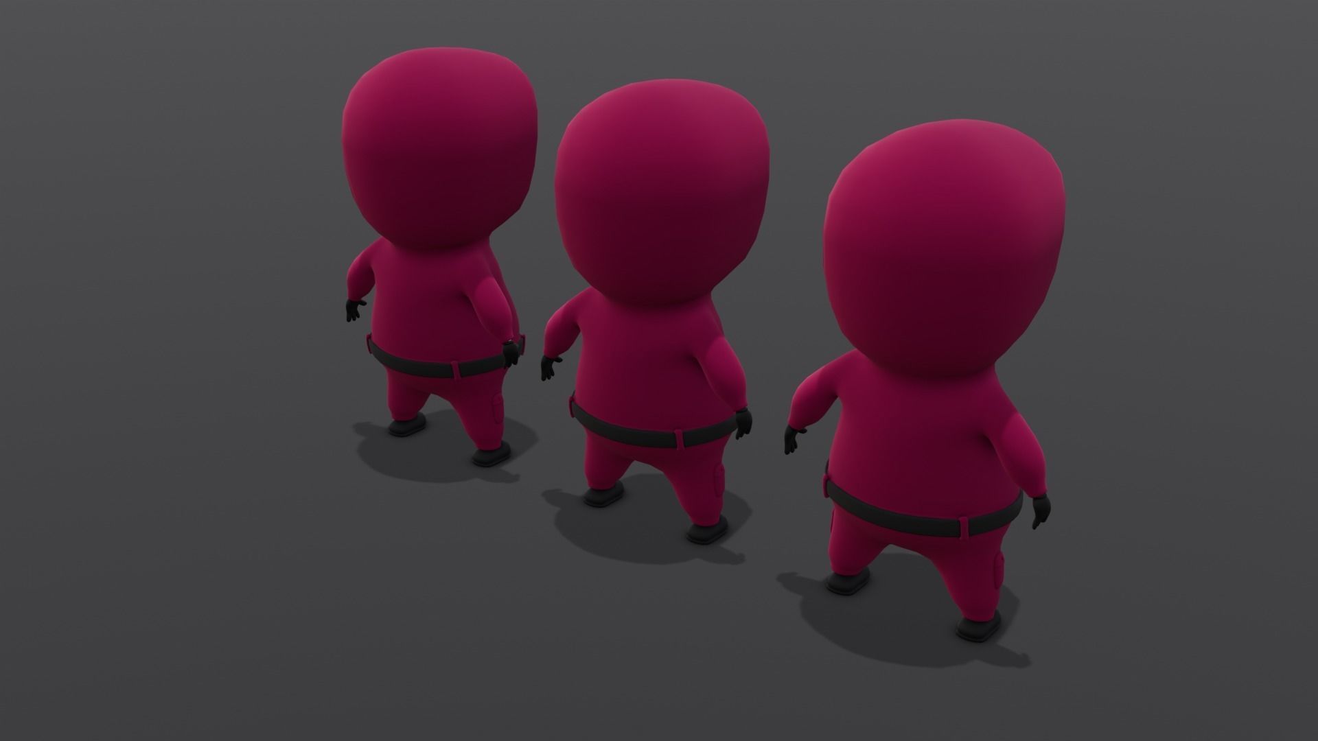 Squid Game Soldiers Low-poly 3D model_15