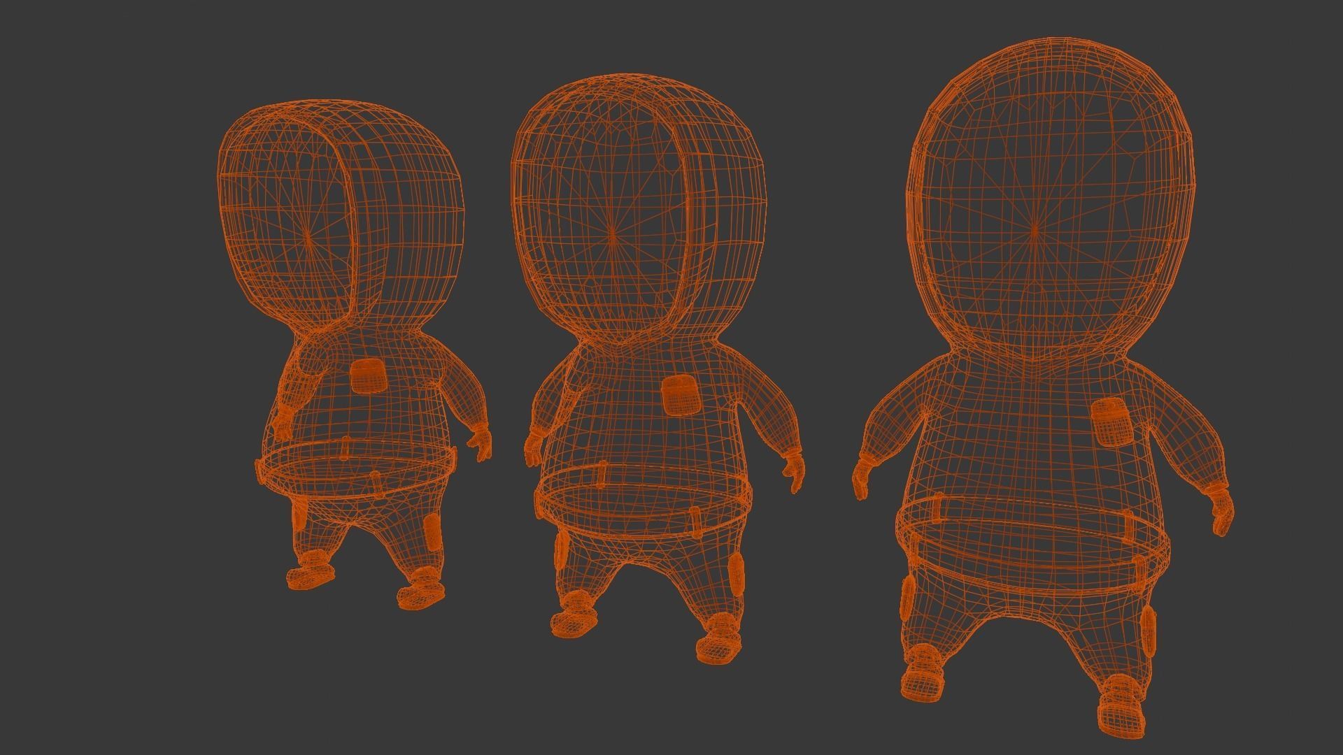 Squid Game Soldiers Low-poly 3D model_12