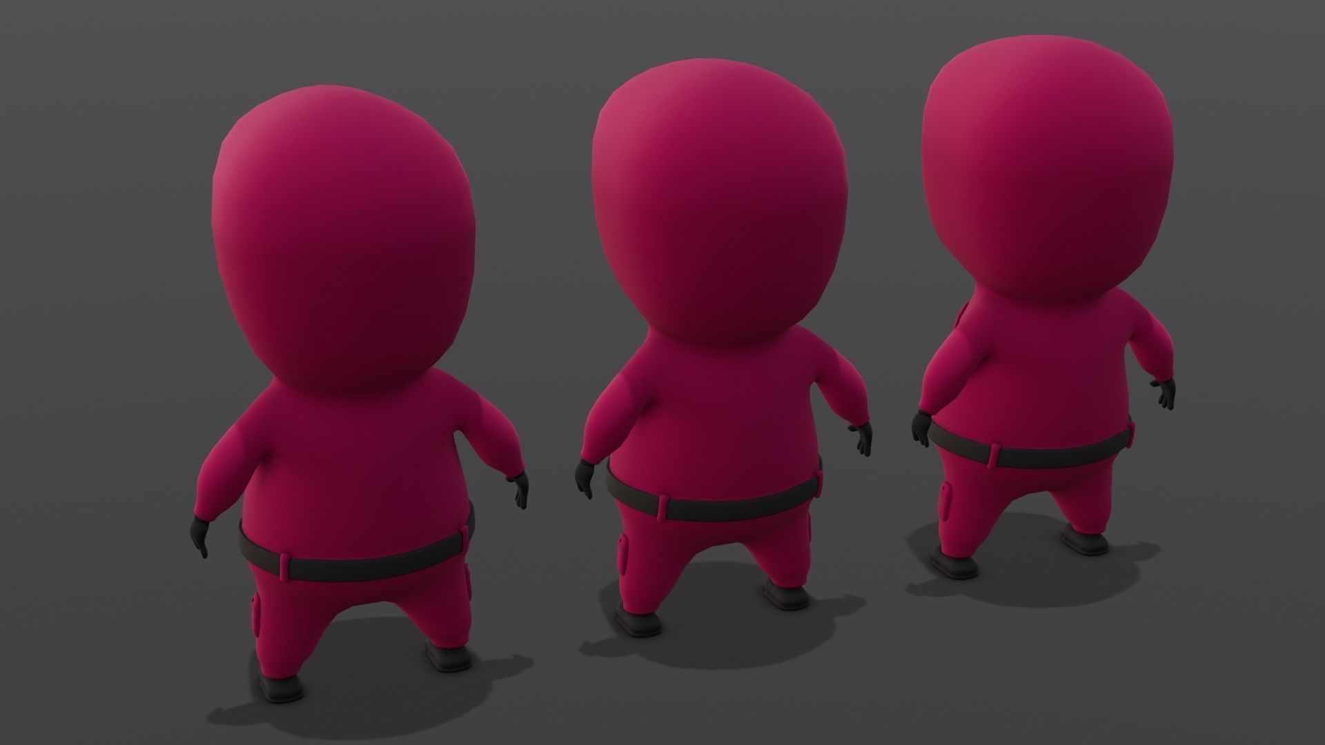 Squid Game Soldiers Low-poly 3D model_4