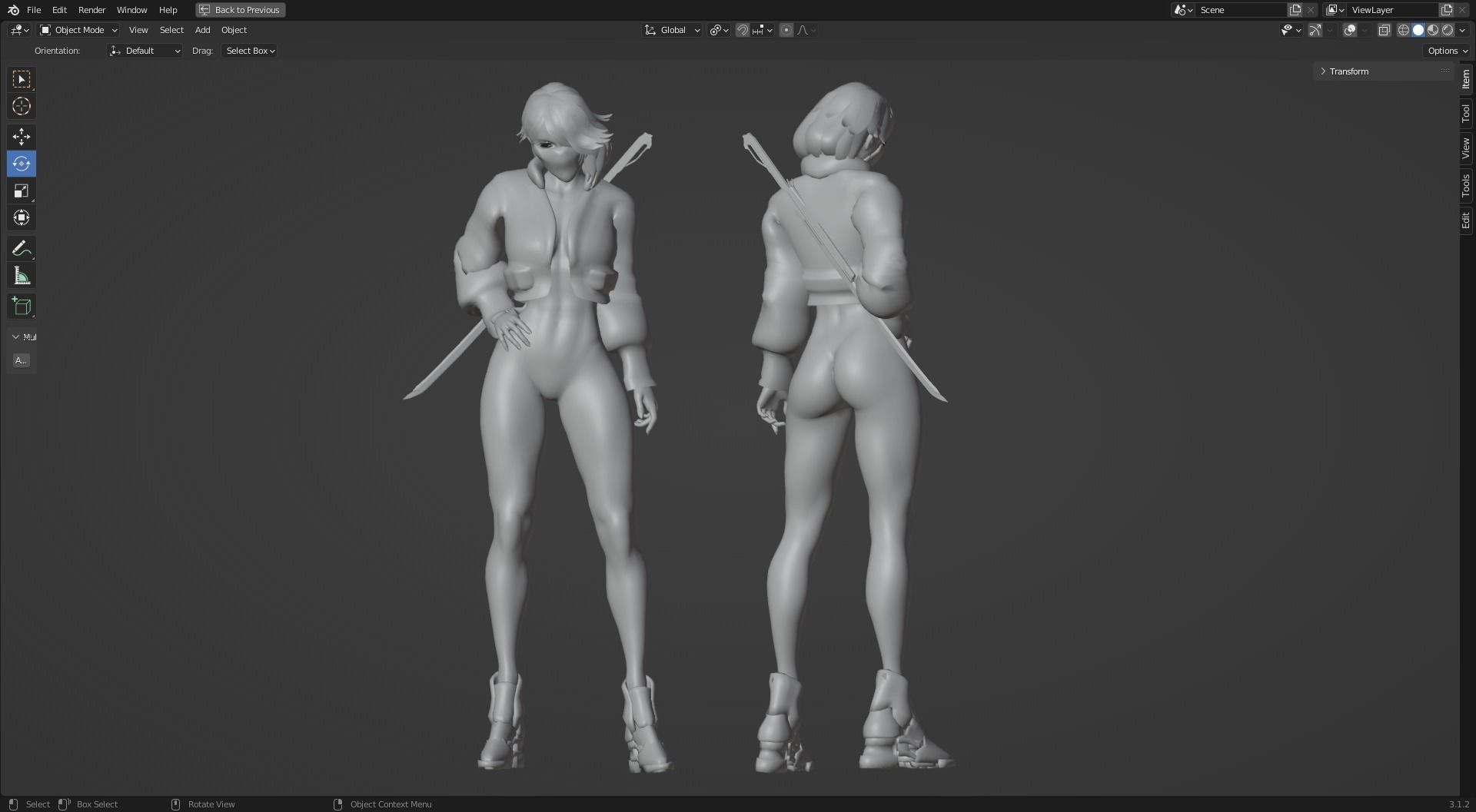  Cybernetic Princess of Ethiopia - Andromeda - Complete Editions Low-poly 3D model_21