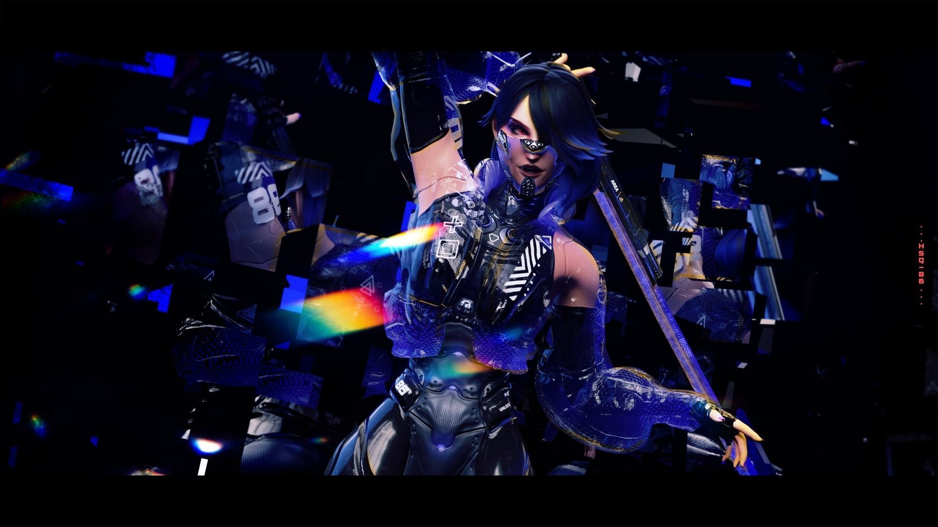  Cybernetic Princess of Ethiopia - Andromeda - Complete Editions Low-poly 3D model_7