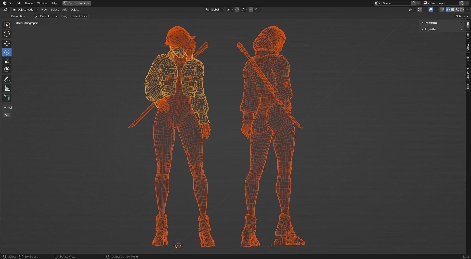  Cybernetic Princess of Ethiopia - Andromeda - Complete Editions Low-poly 3D model_22